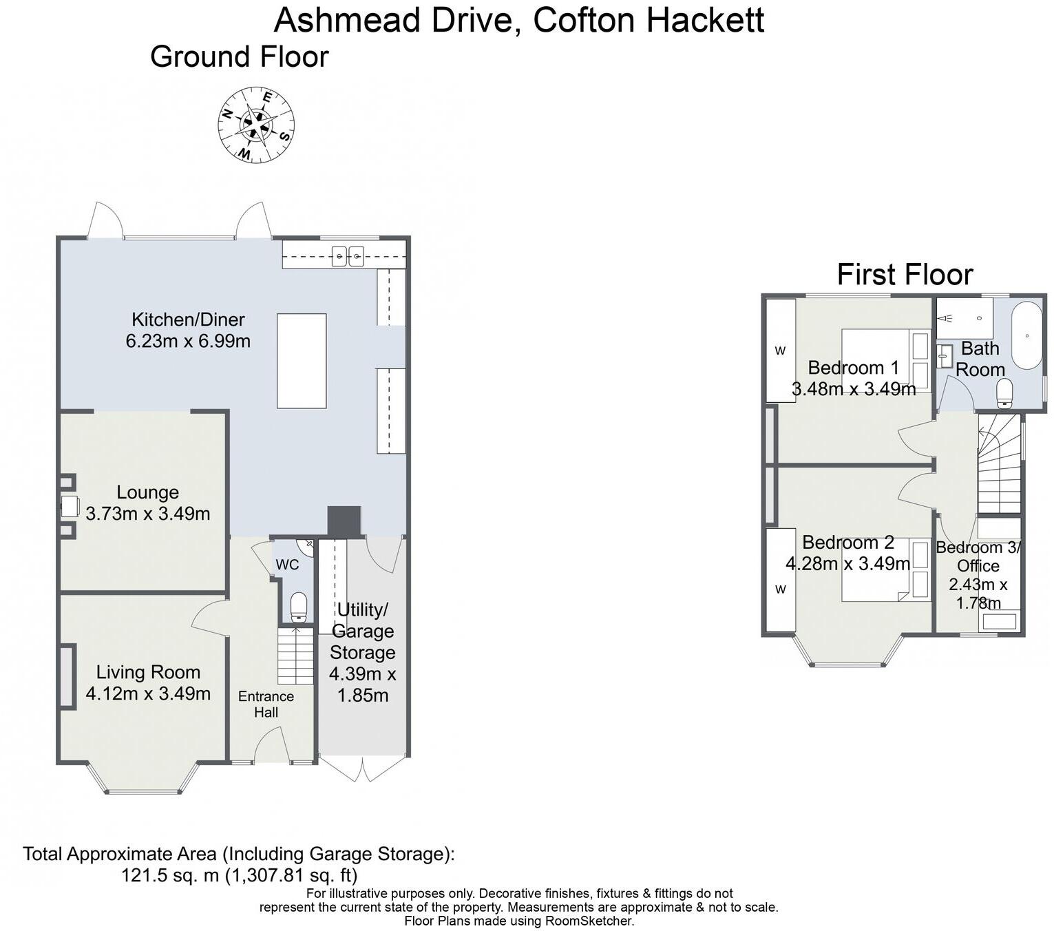 Ashmead Drive, Cofton Hackett, B45 floorplan