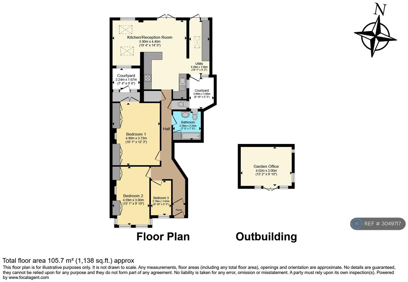 Lynton Road, London, W3 floorplan