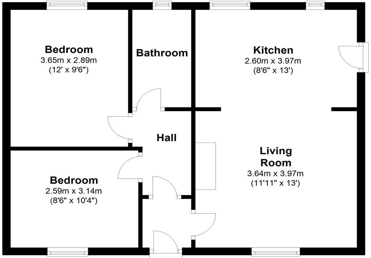 The Pinfold, Rothbury, Northumberland, NE65 7TN floorplan