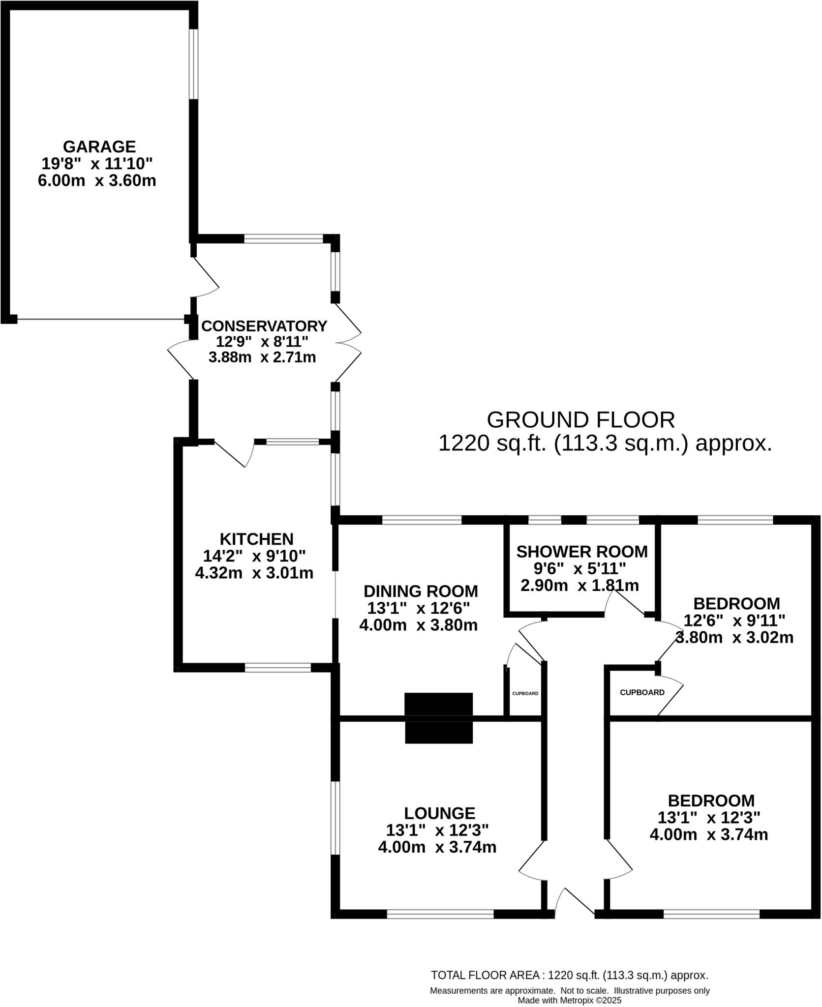 3 Arnfield Lane, Norwich, Norfolk NR5 0EB floorplan
