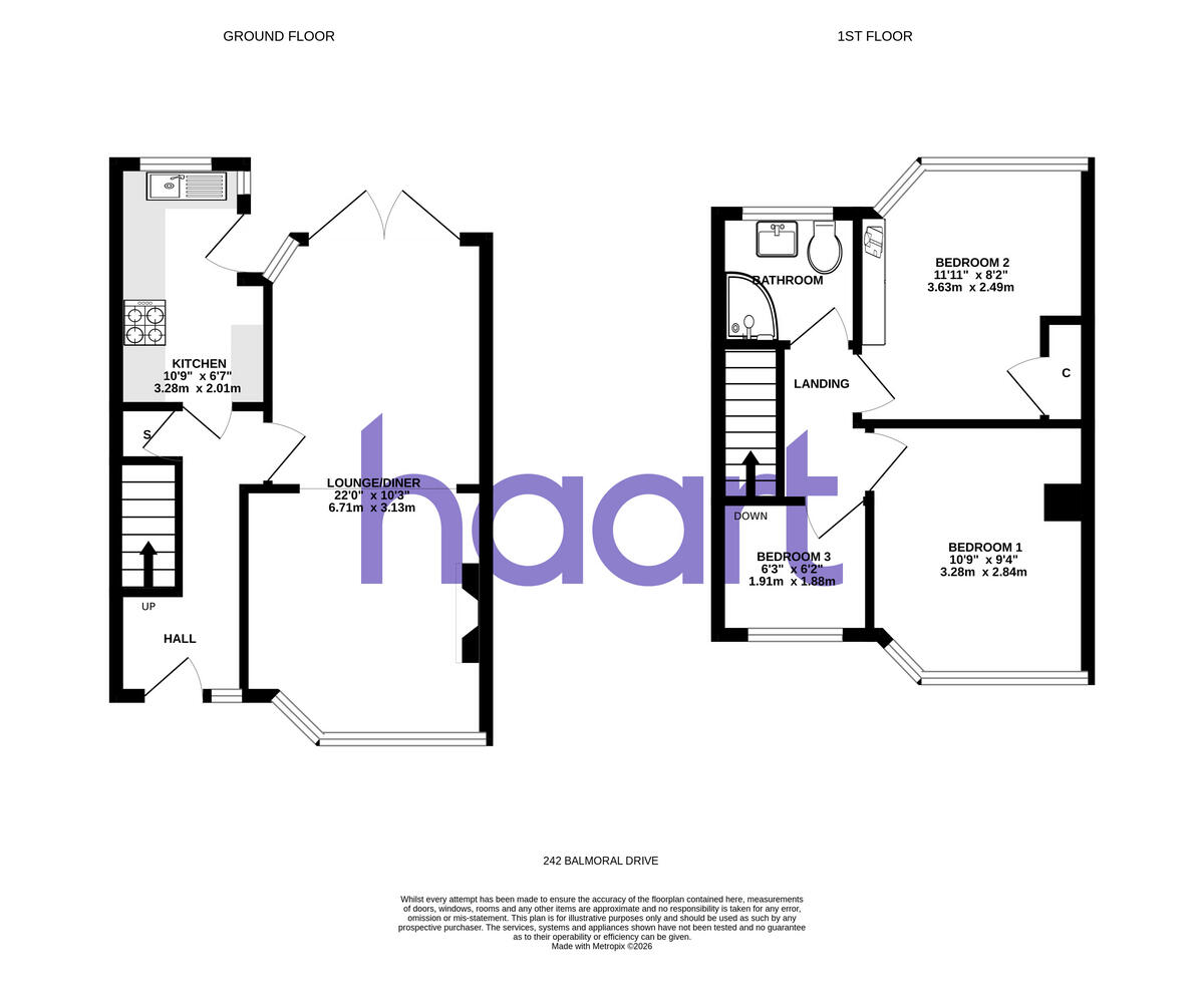 Balmoral Drive, Hayes floorplan