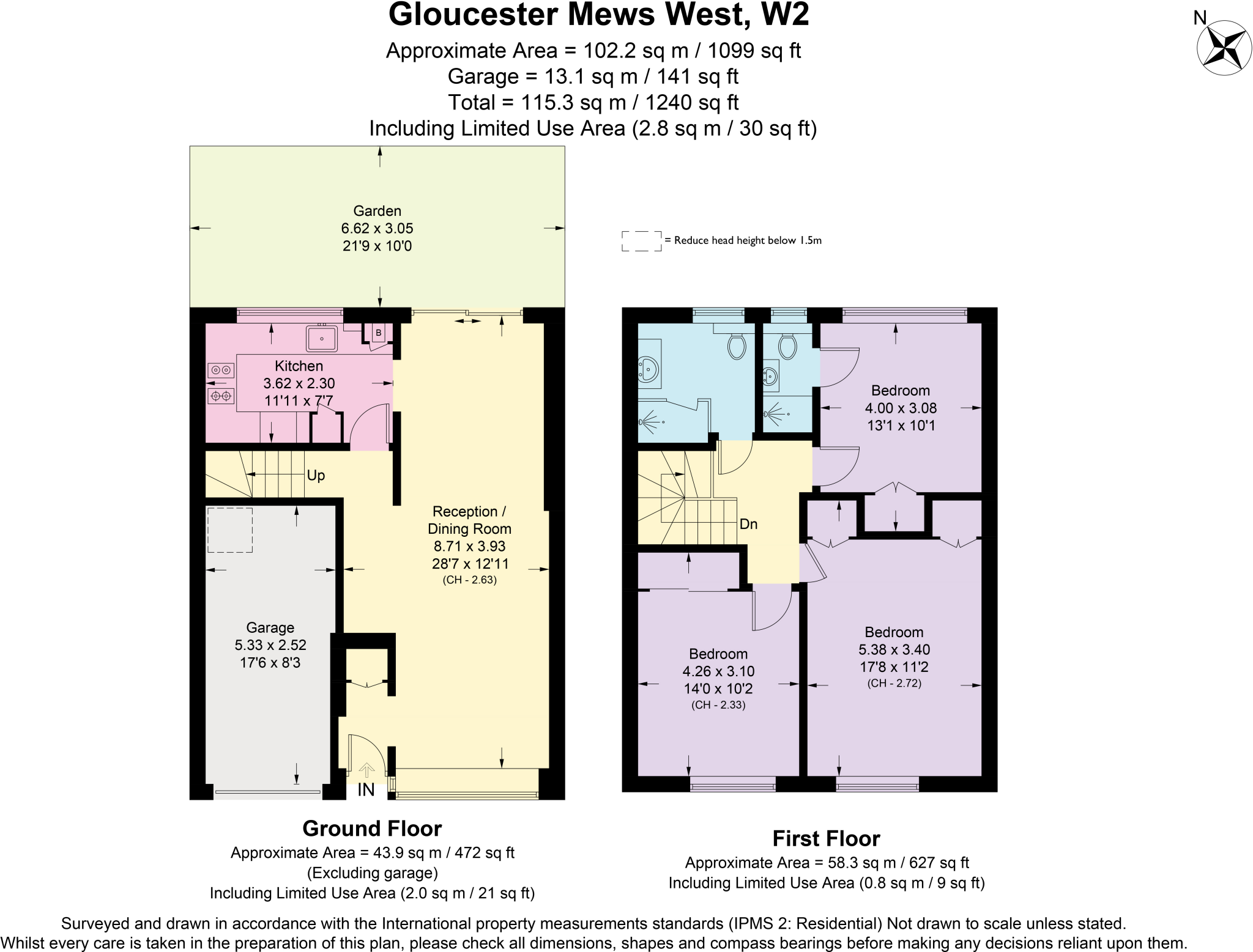 Gloucester Mews West, Bayswater, London, W2 floorplan