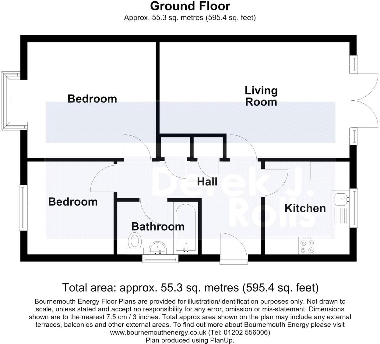 Hendford Gardens, Bournemouth, Dorset, BH10 floorplan