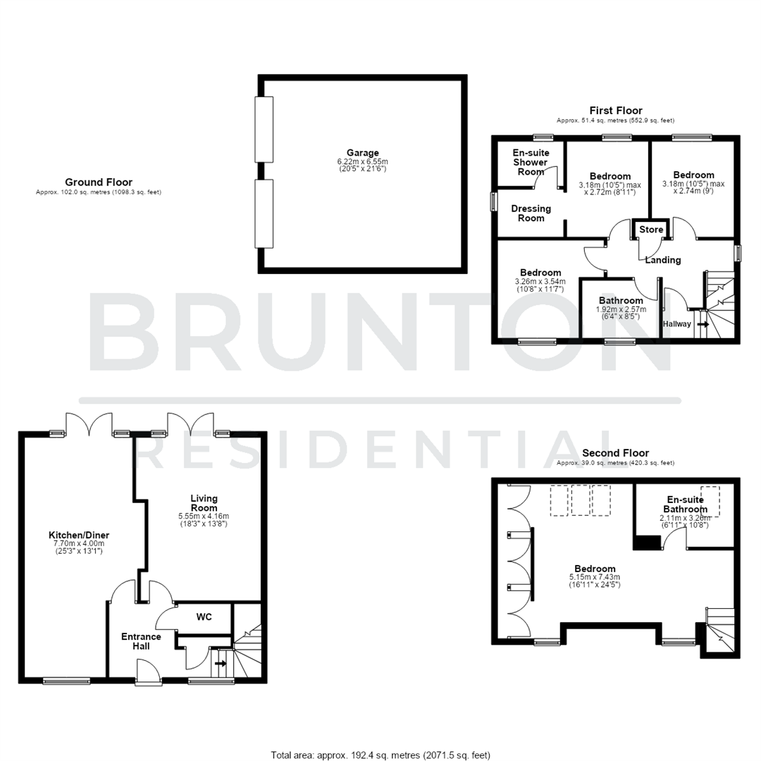 Herbaceous Gardens, Medburn, NE20 floorplan