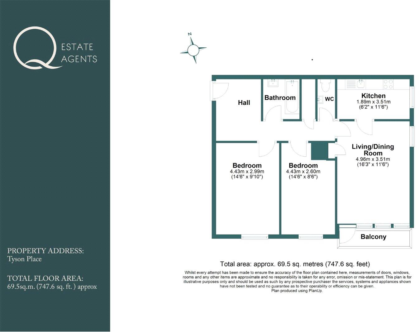 Grosvenor Street, Brighton, BN2 floorplan