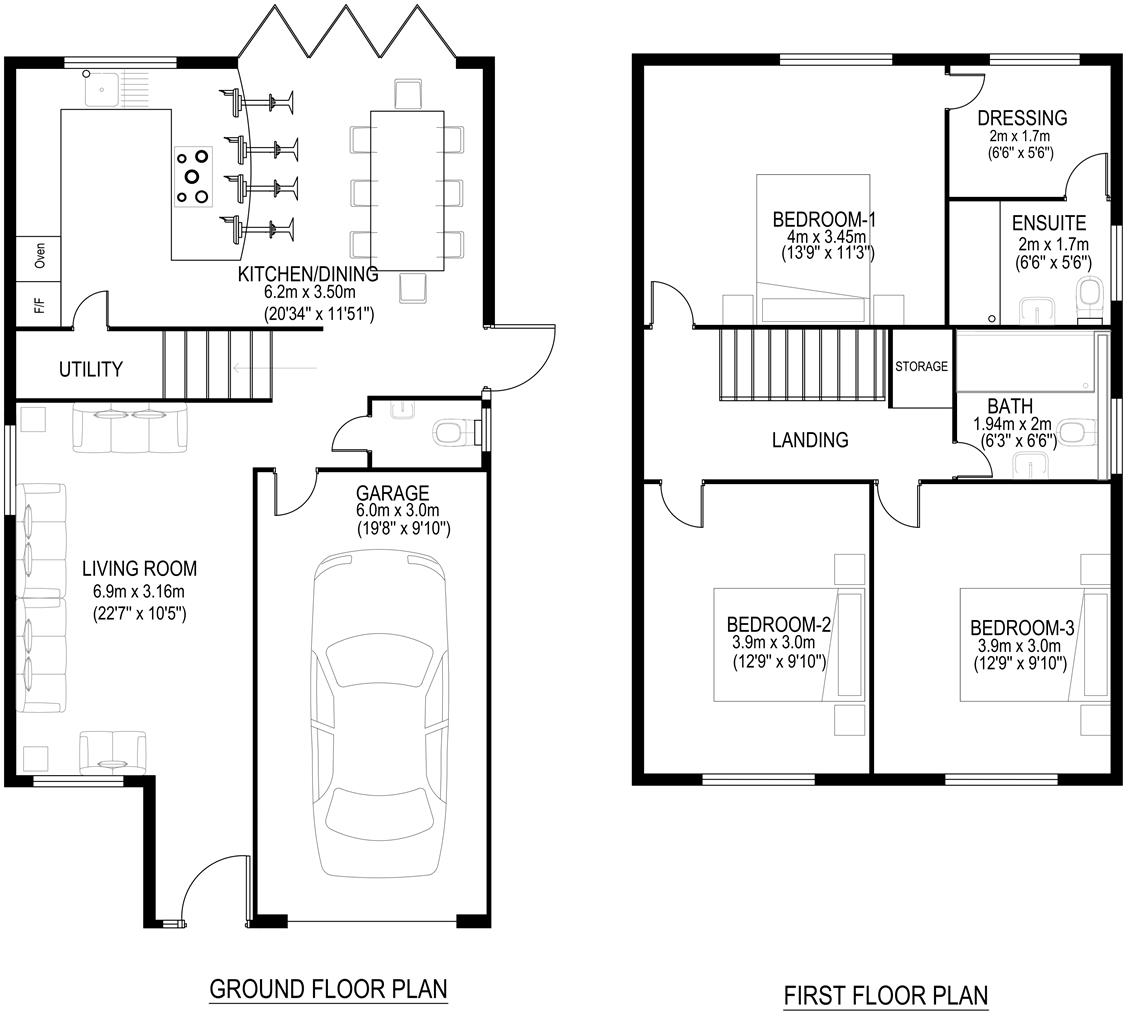 Compton Close, Earley, Reading floorplan