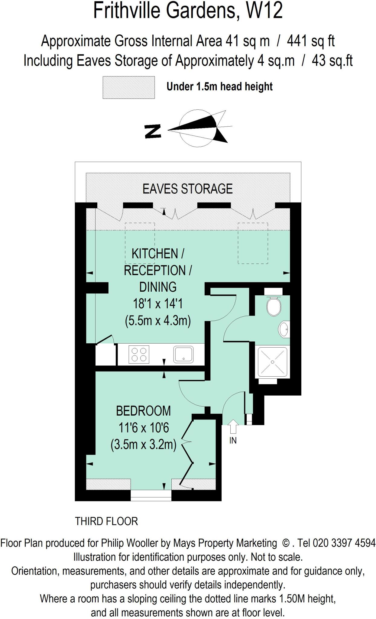 Frithville Gardens W12 floorplan