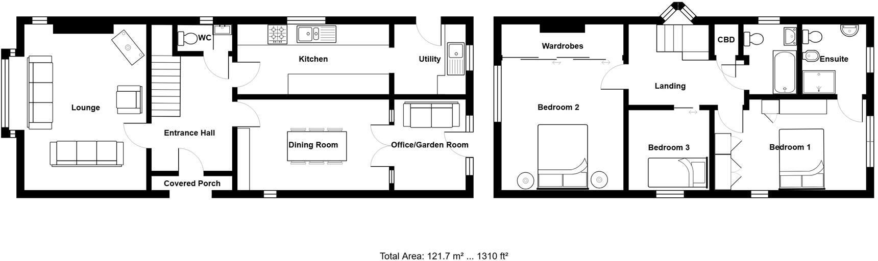 Elm Grove, Plympton, Plymouth floorplan