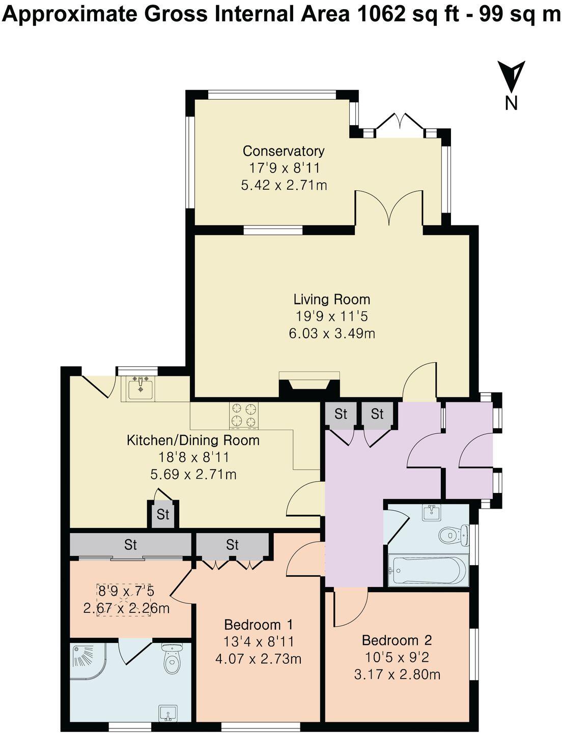 Castle Road, Hadleigh, IP7 floorplan