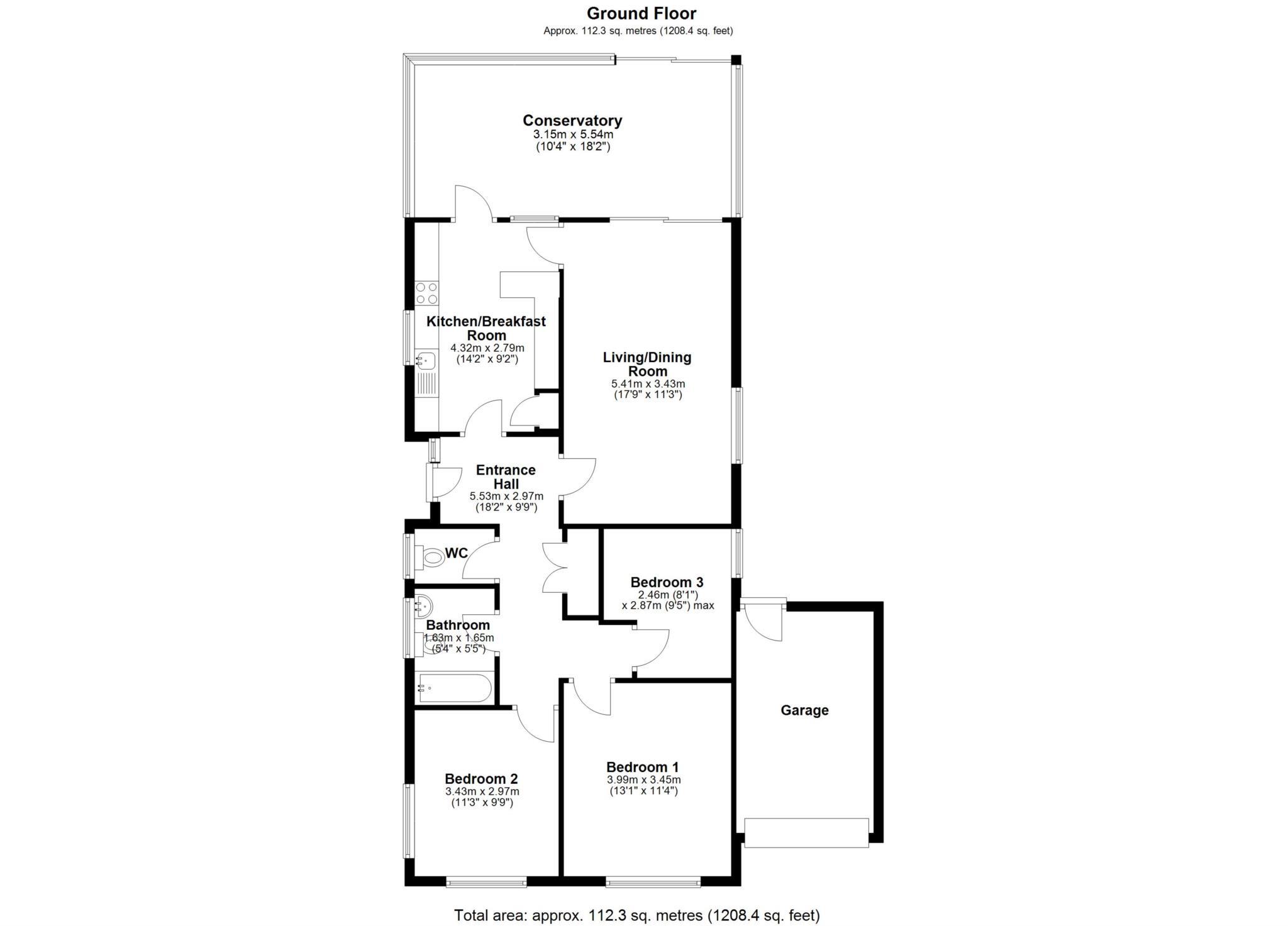 Ilex Close, Sonning Common, South Oxfordshire floorplan