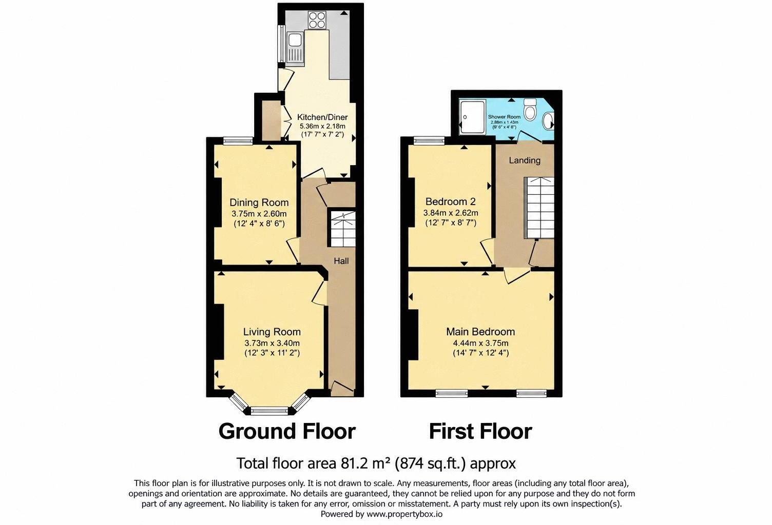 Beatrice Avenue, Keyham, Plymouth.  A gorgeous two-Bedroom Terraced Gem in Popular Keyham, call now to book your viewing floorplan