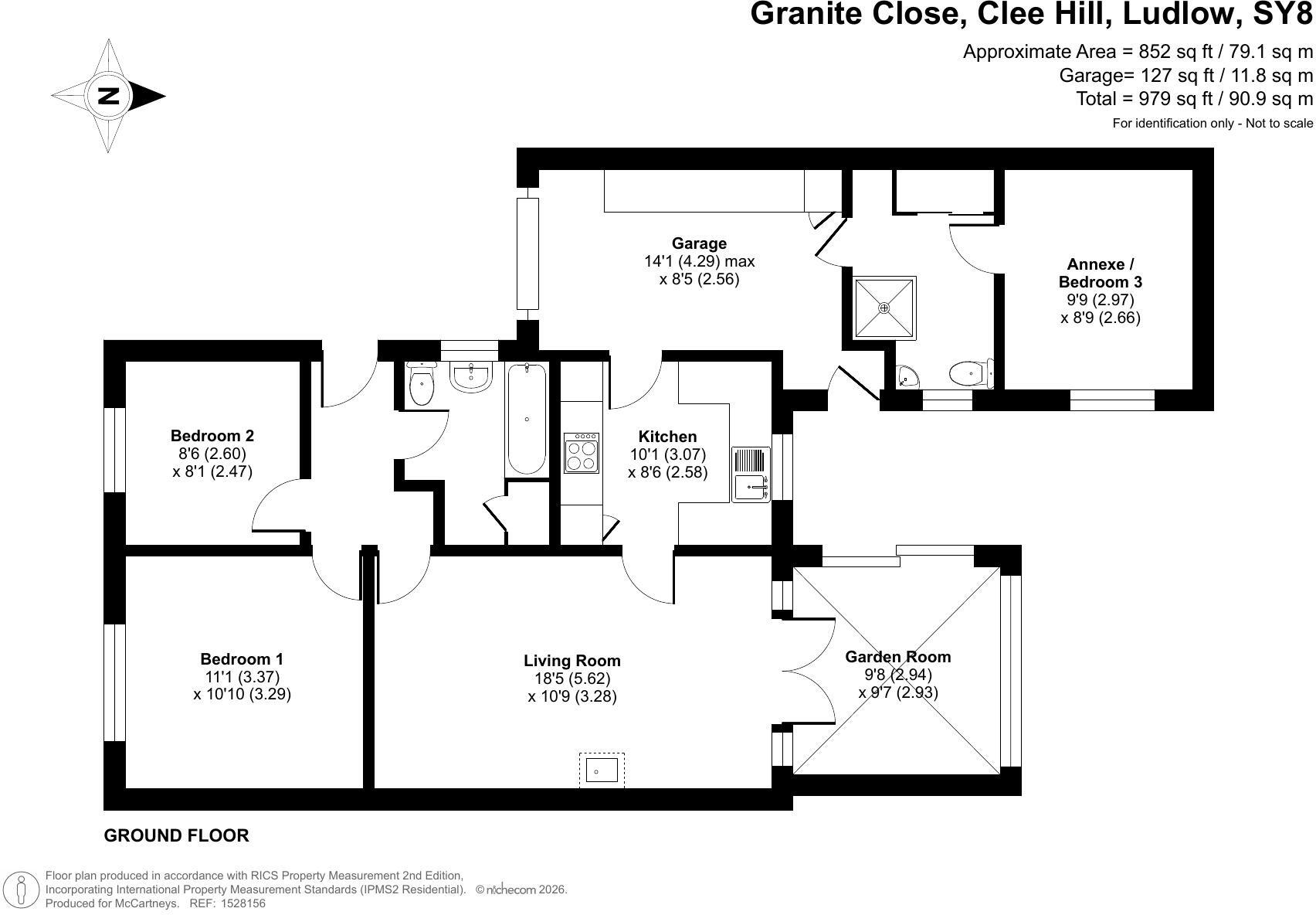 Granite Close, Clee Hill, Ludlow, Shropshire floorplan