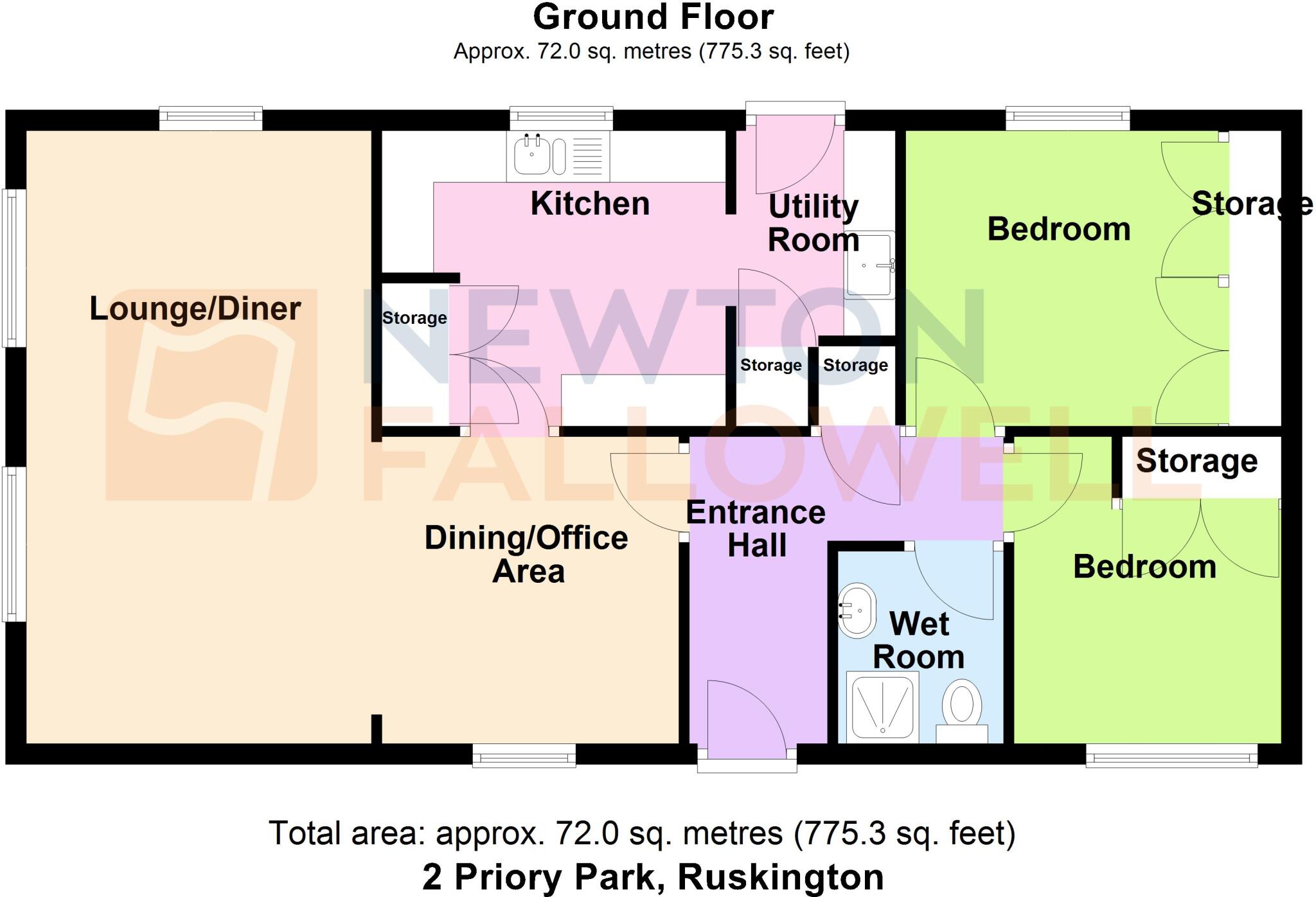Priory Park, Ruskington, NG34 floorplan