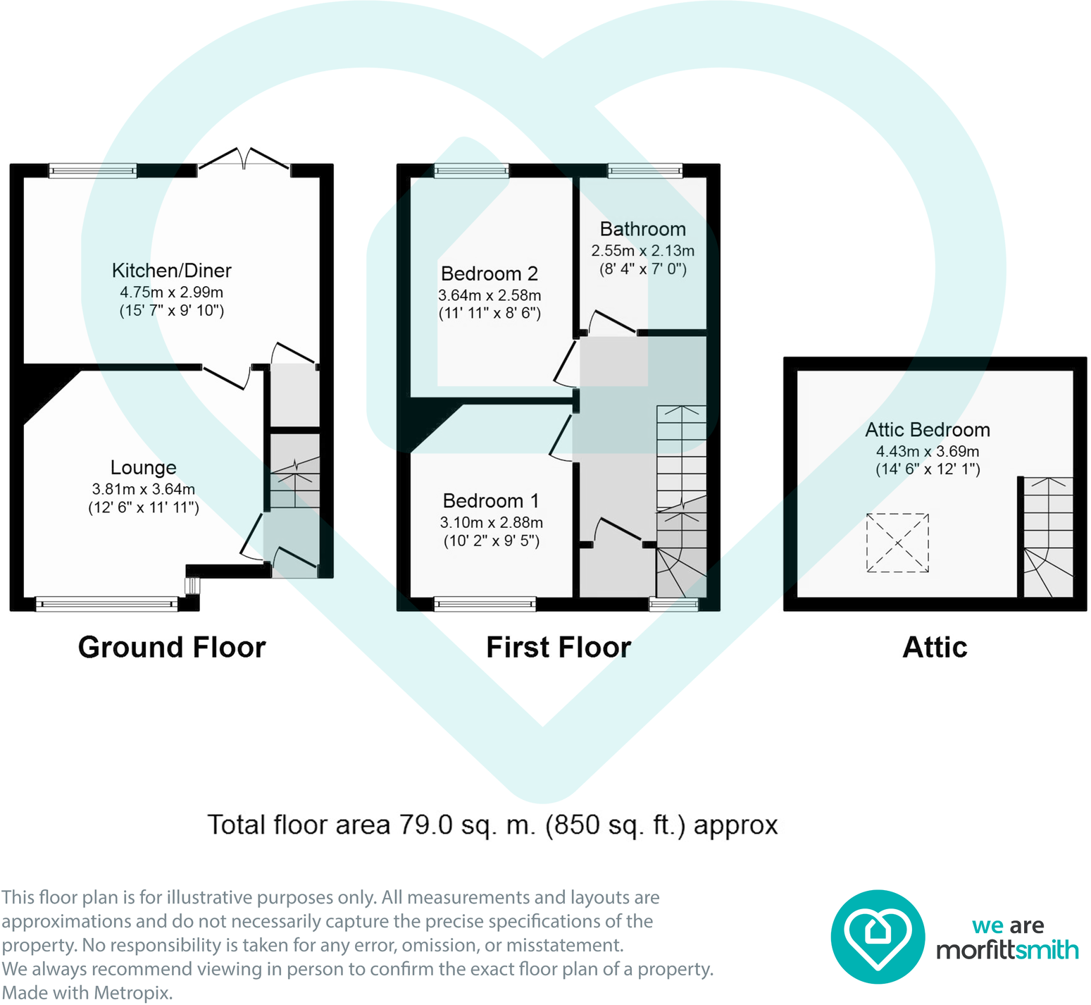 69 Toftwood Road, Crookes, S10 1SL floorplan