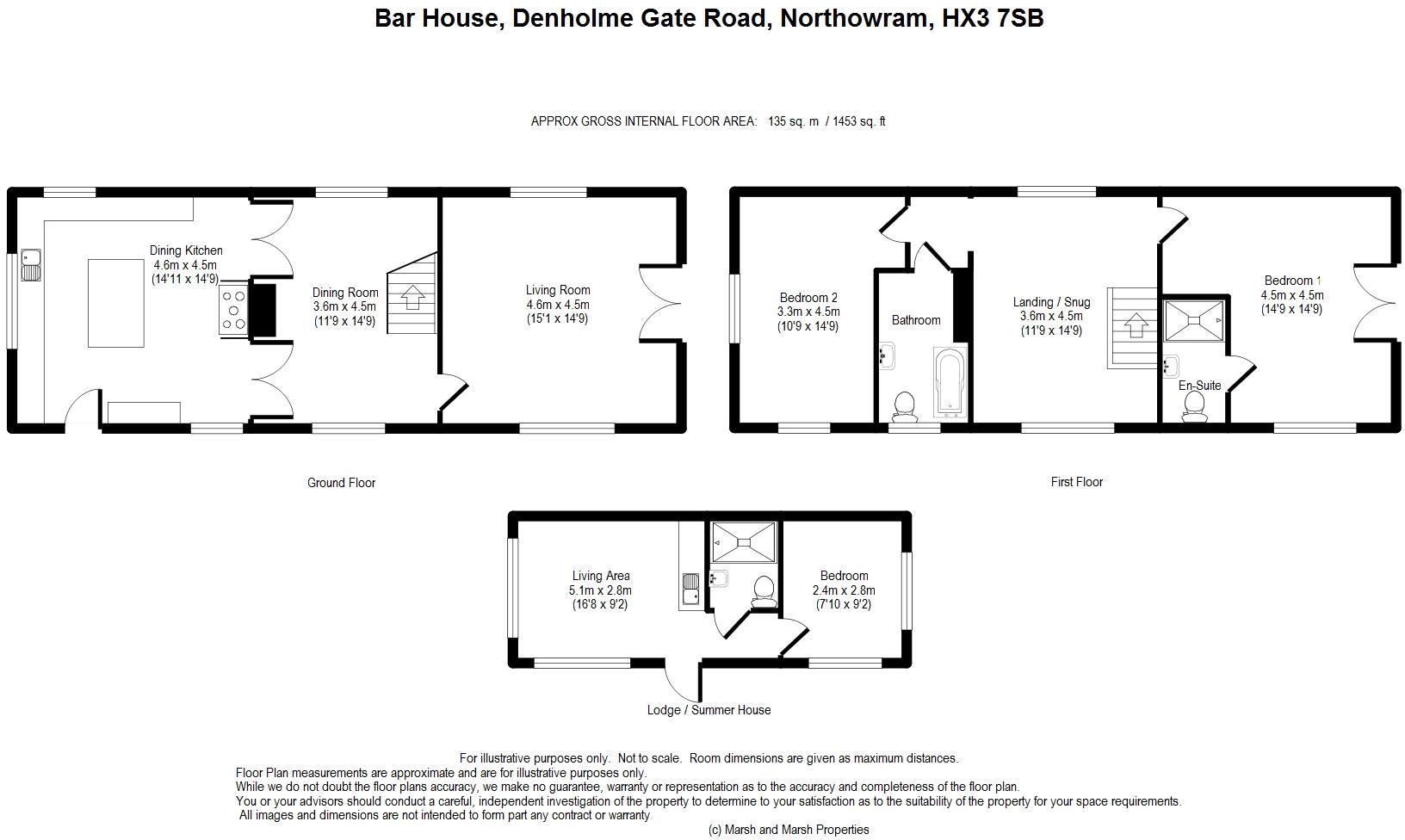 Bar House, Denholme Gate Road, Coley, HX3 7SB floorplan