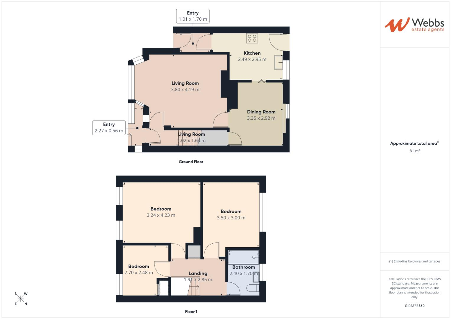Cresswell Crescent, Bloxwich, Walsall floorplan