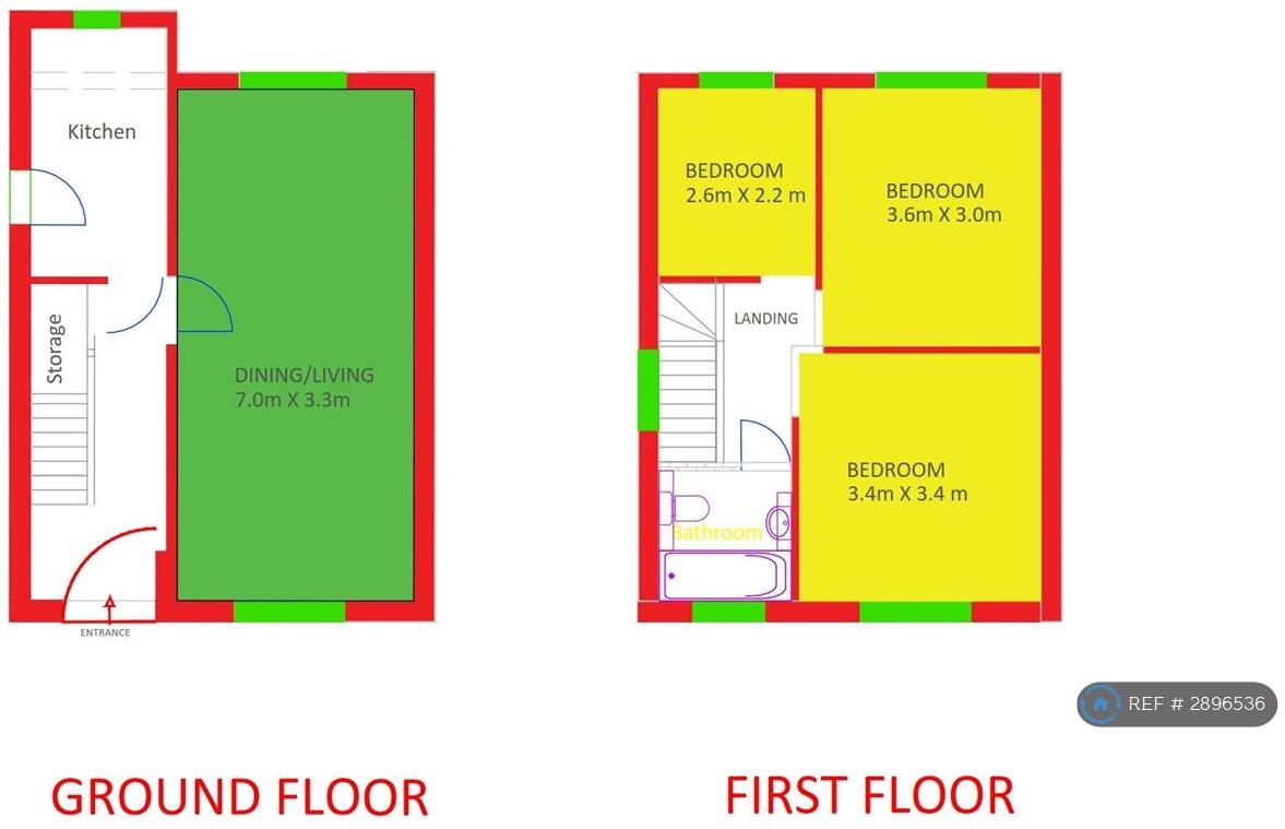 Brighton Road, Aldershot, GU12 floorplan