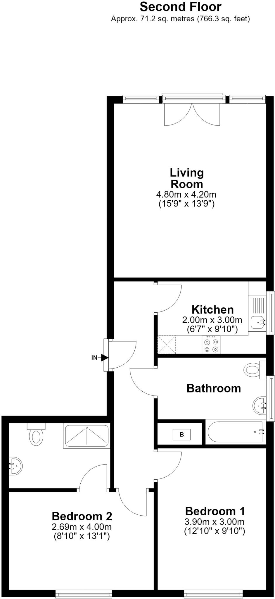 Eaton Road Sutton SM2 floorplan