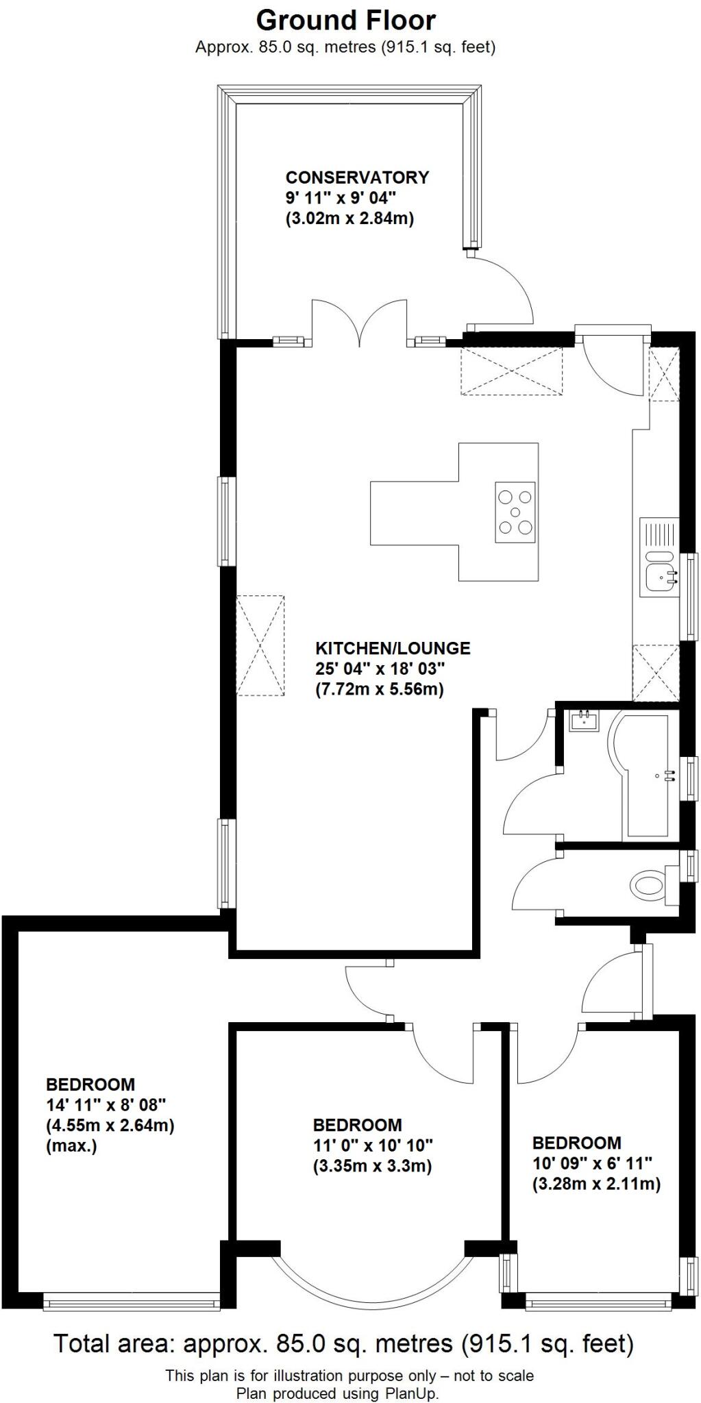 High Beeches, Orpington floorplan