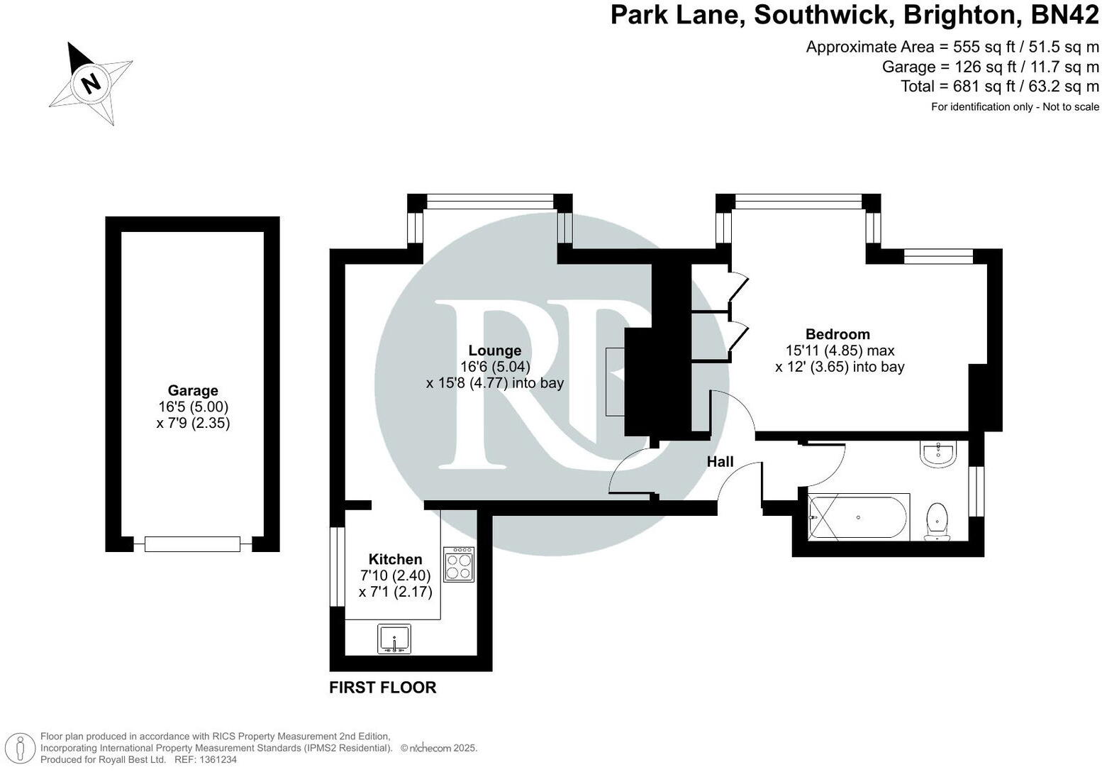 Park Lane, Southwick, Brighton, BN42 4DL floorplan