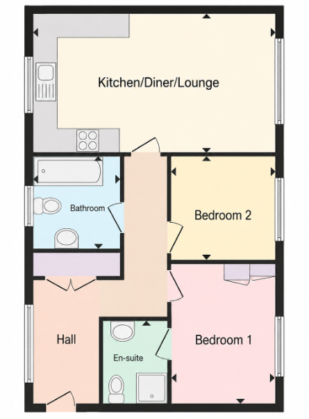 Doyle Close, Rugby floorplan