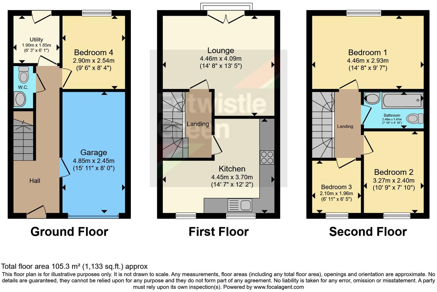 Grimshaw Park, WIGAN, Lancashire, WN2 floorplan
