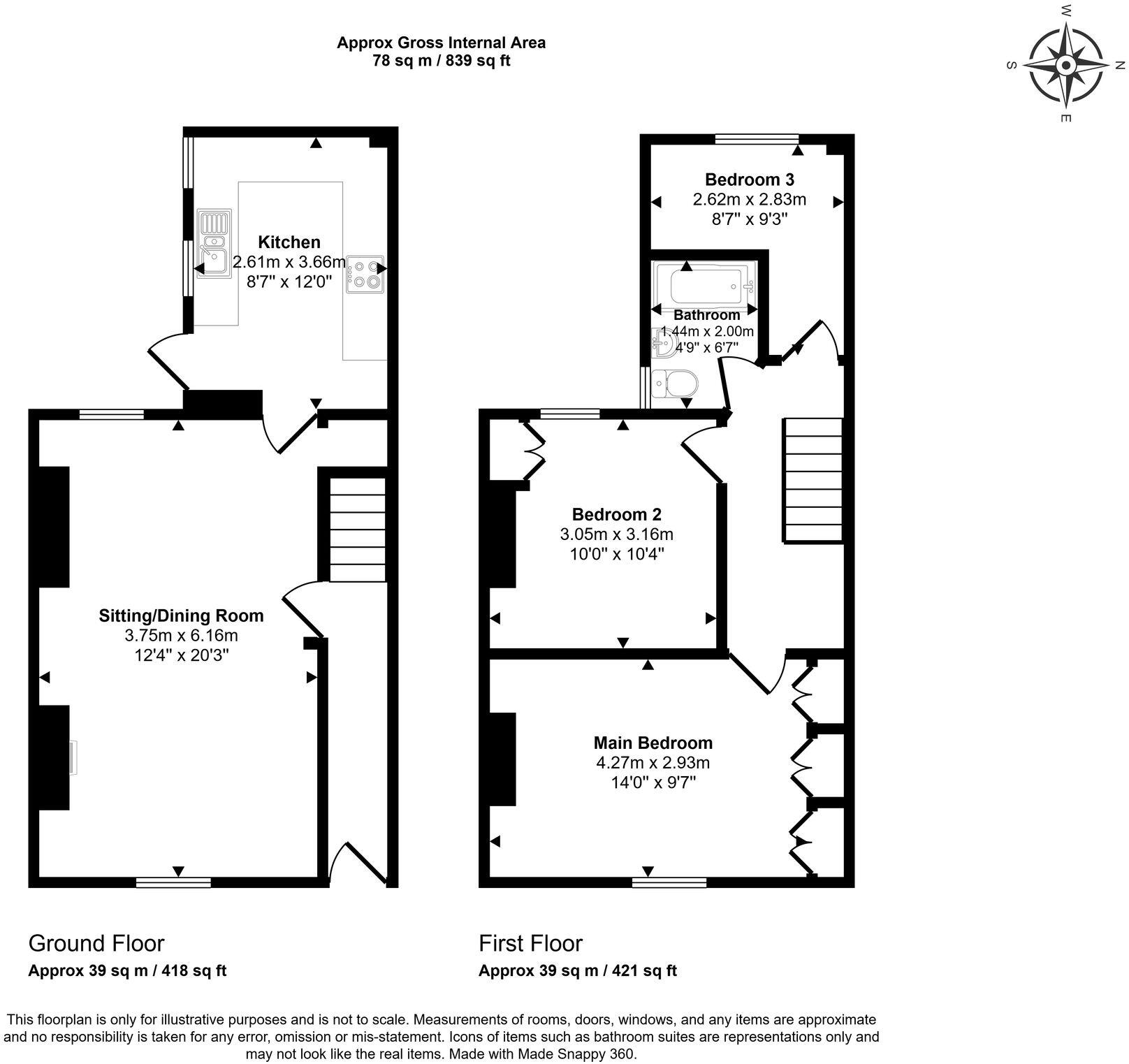 Exeter Road, Kingsteignton, TQ12 floorplan