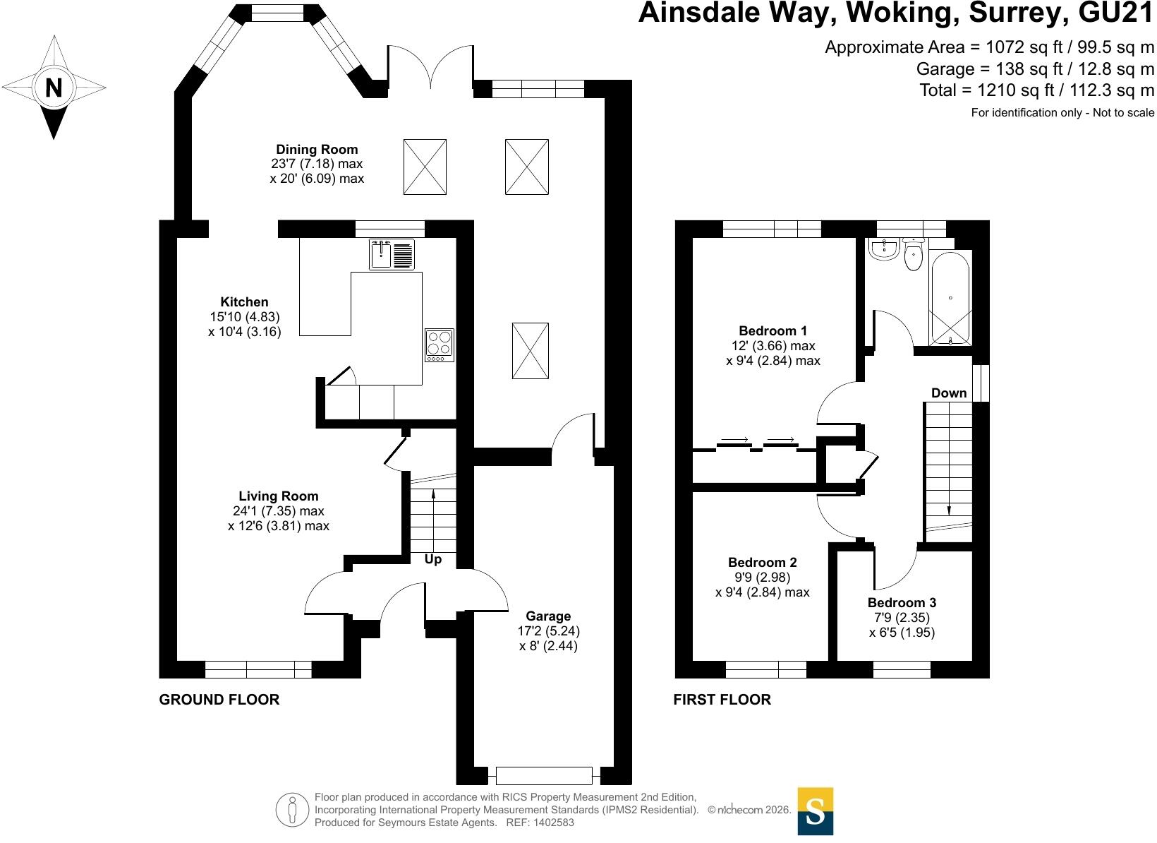 Ainsdale Way, Woking, Surrey, GU21 floorplan