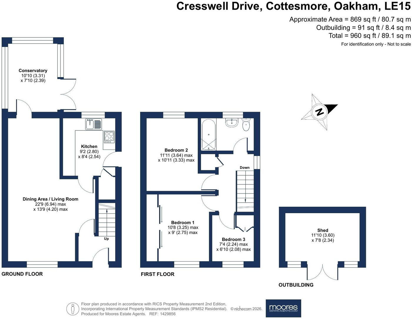 Cresswell Drive, Cottesmore floorplan