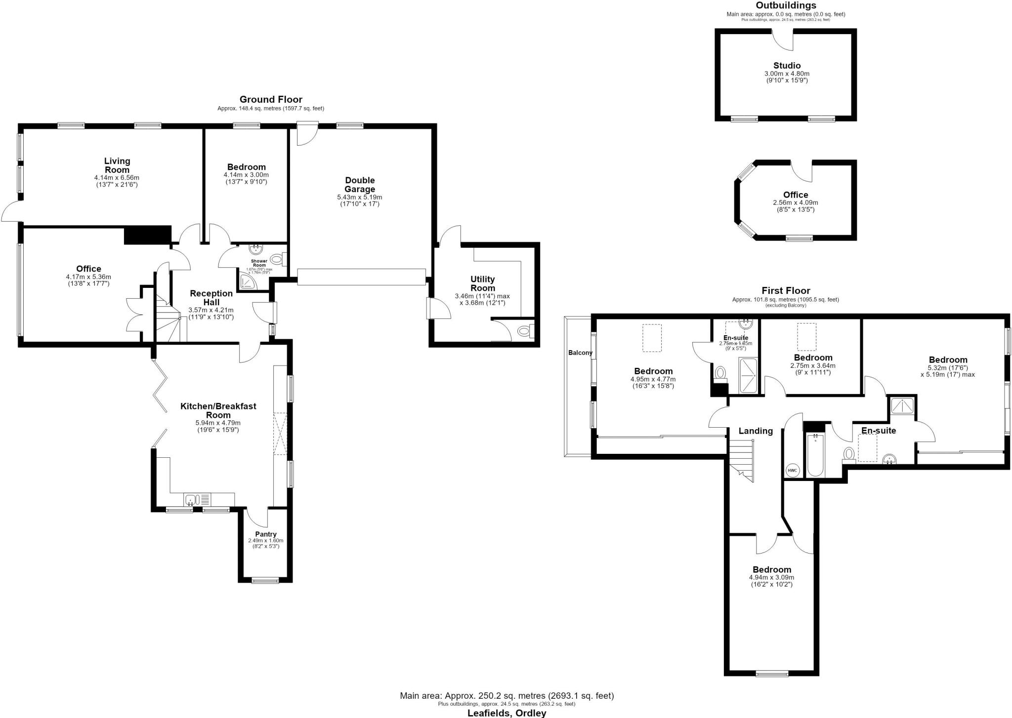 Leafields, Ordley, Hexham, Northumberland floorplan