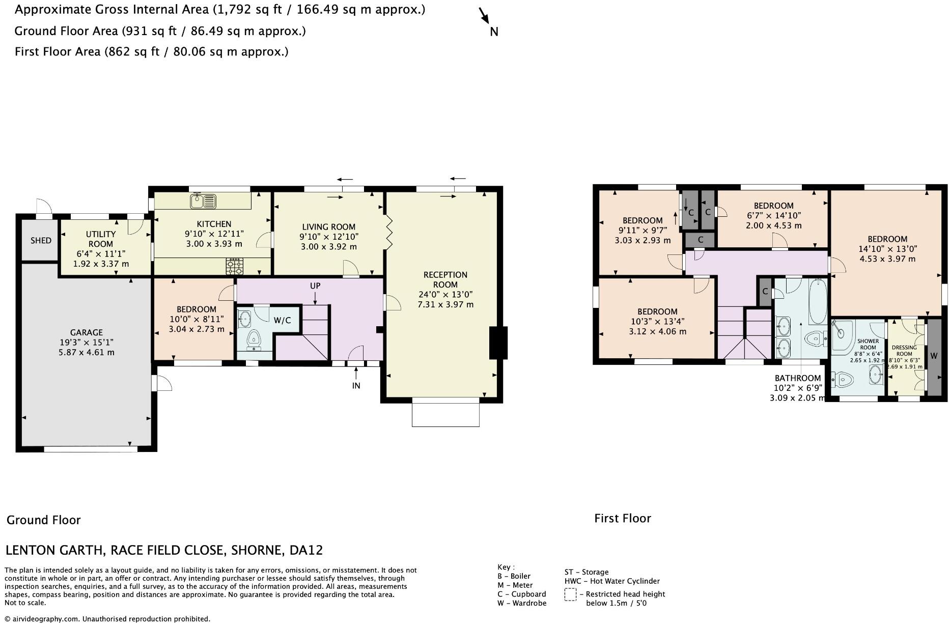 Lenton Garth, Racefield Close, Shorne, Gravesend, Kent, DA12 3EL floorplan