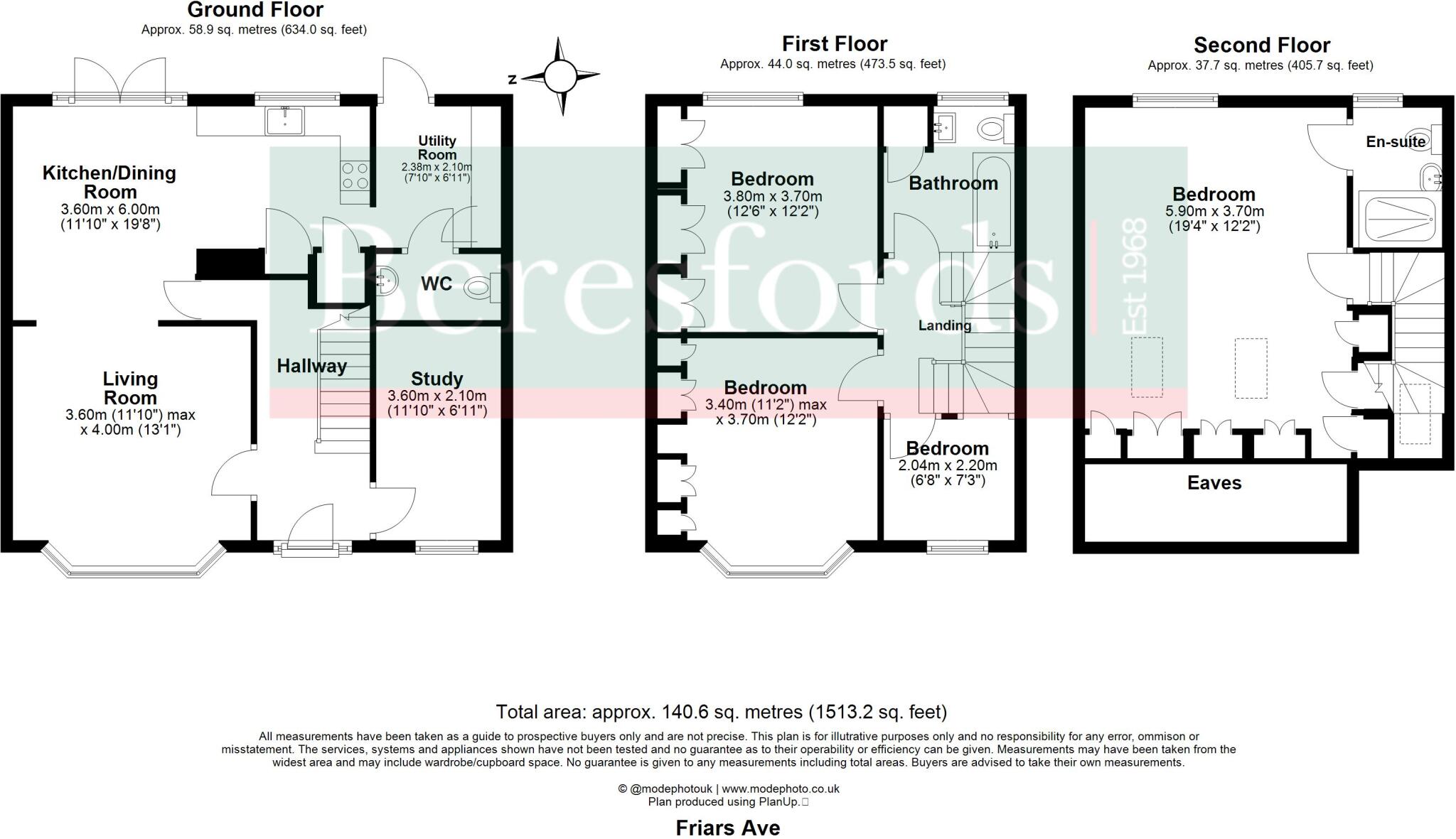 Friars Avenue, Shenfield, CM15 floorplan