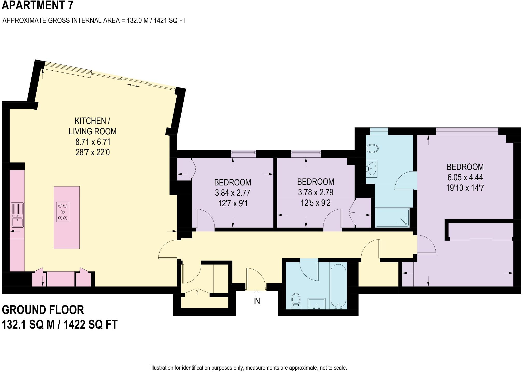 Apartment 7, Brunswick Place, David Baldwin Way floorplan