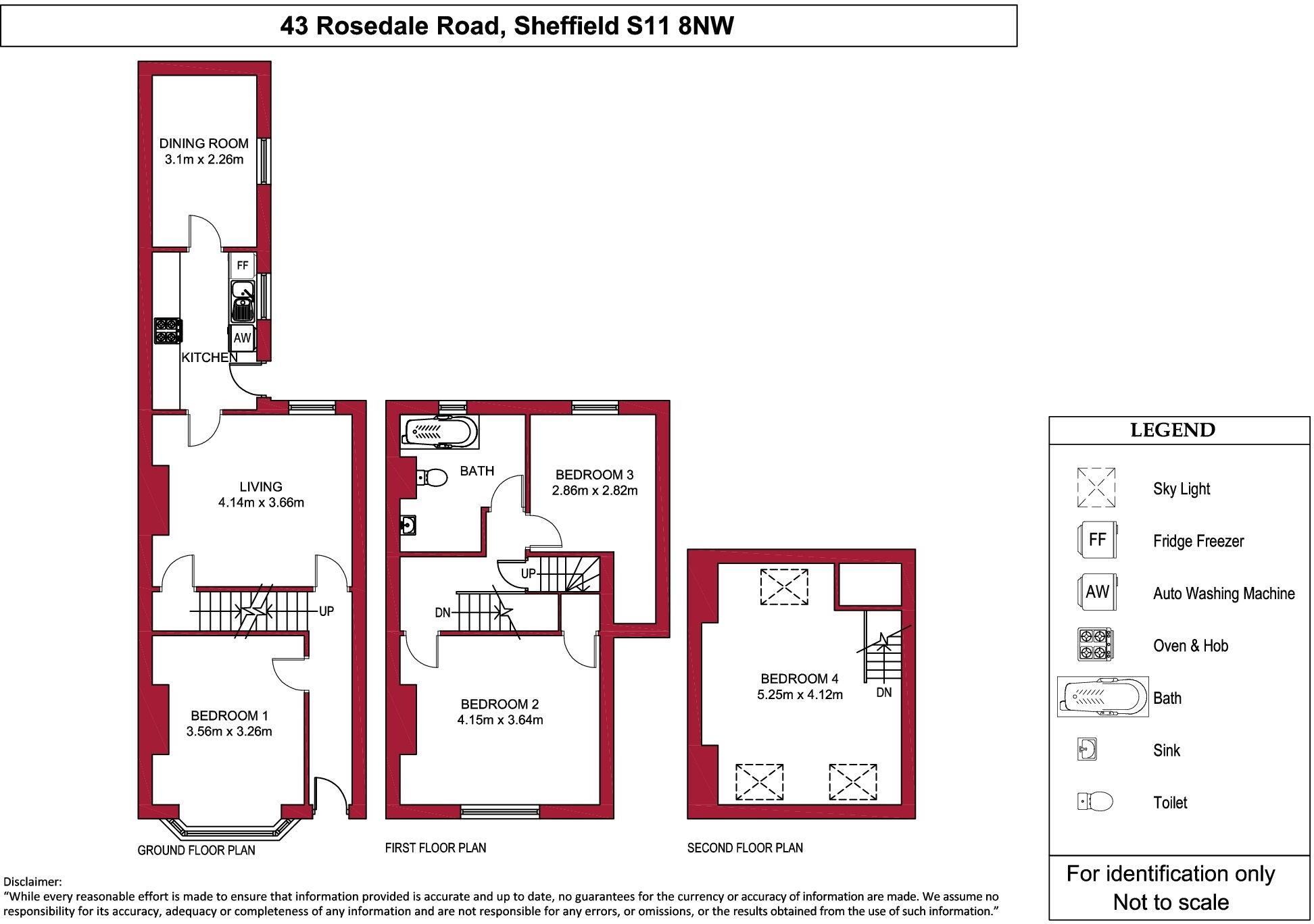 43 Rosedale Road, Ecclesall  floorplan