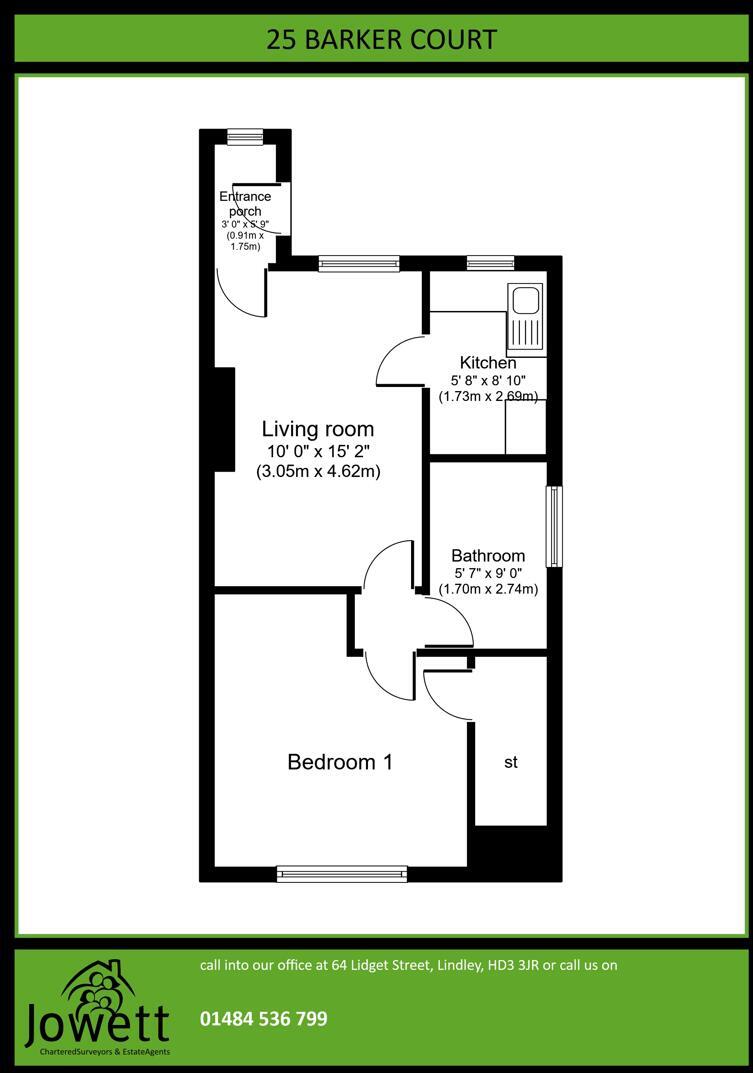25, Barker Court, Birkby, Huddersfield floorplan