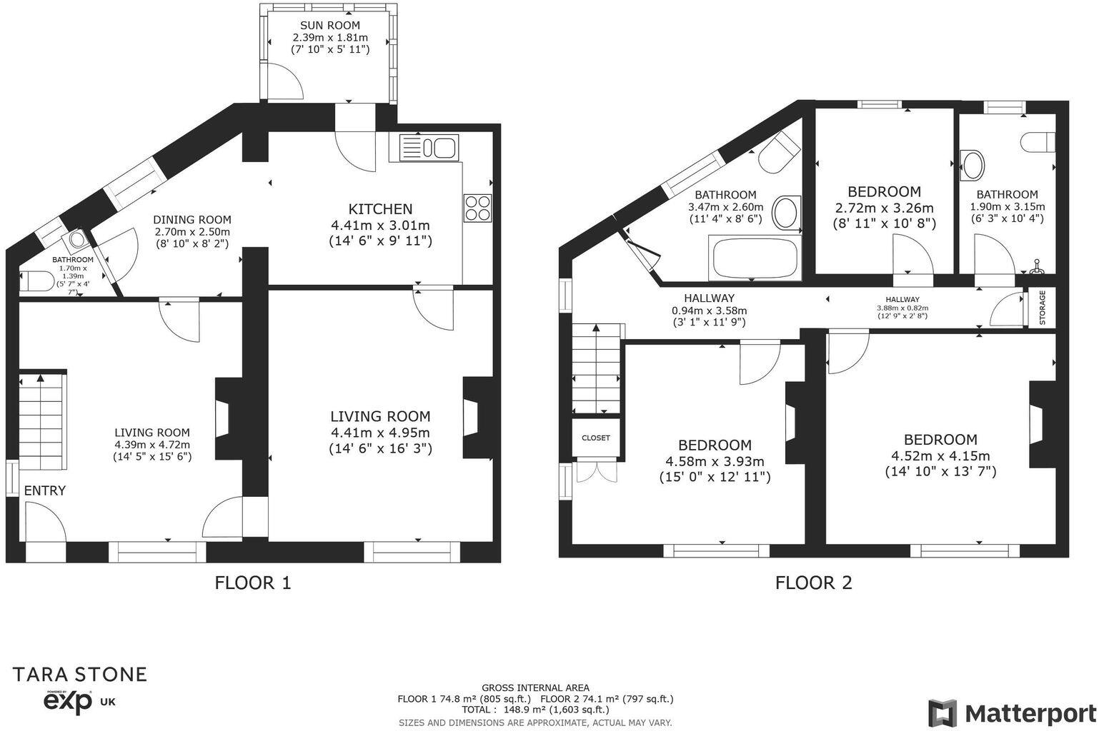 9-11 Lane Head, Soyland HX6 4NG floorplan