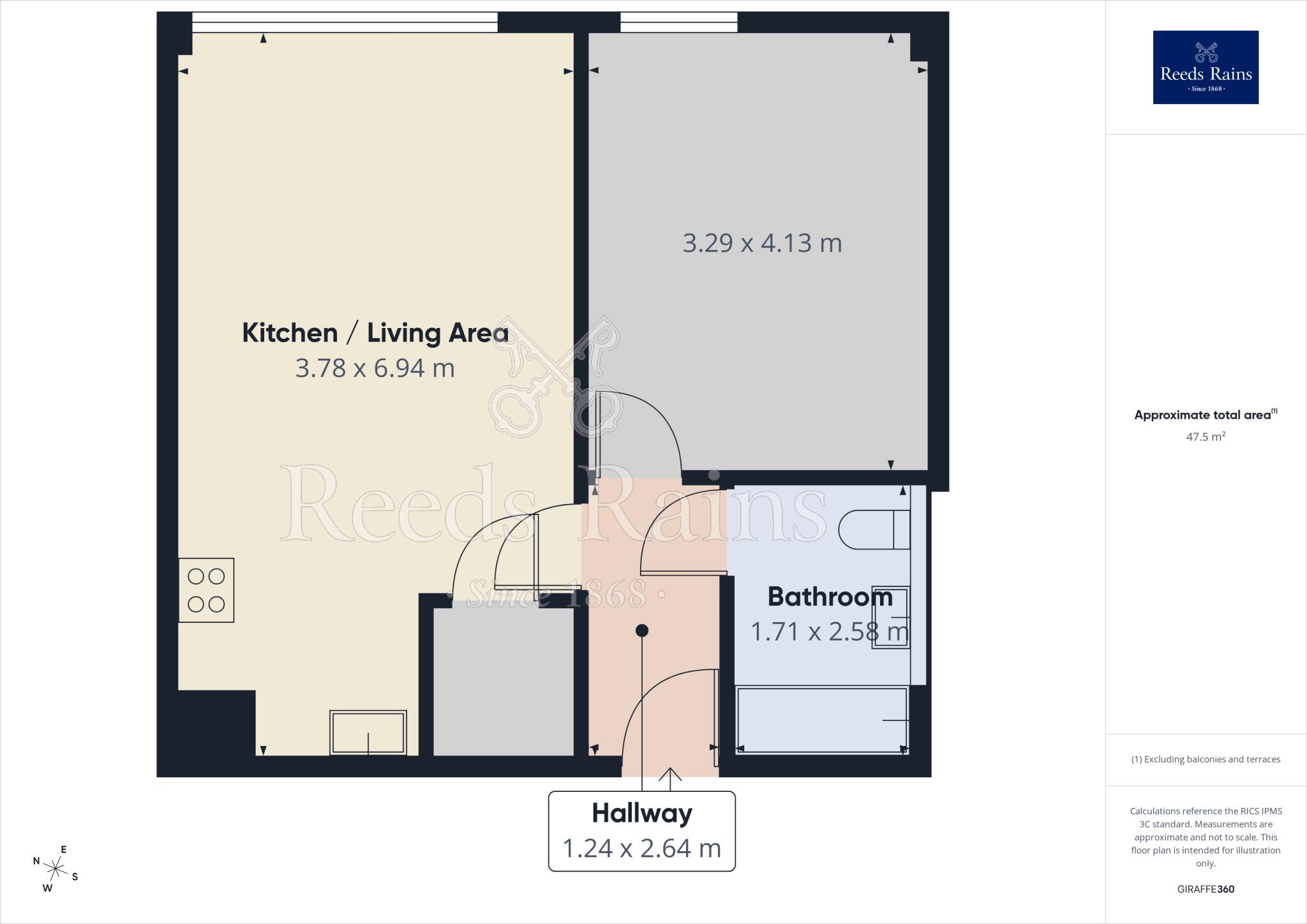 Willow Court, 4 Ford Lane, M6 floorplan