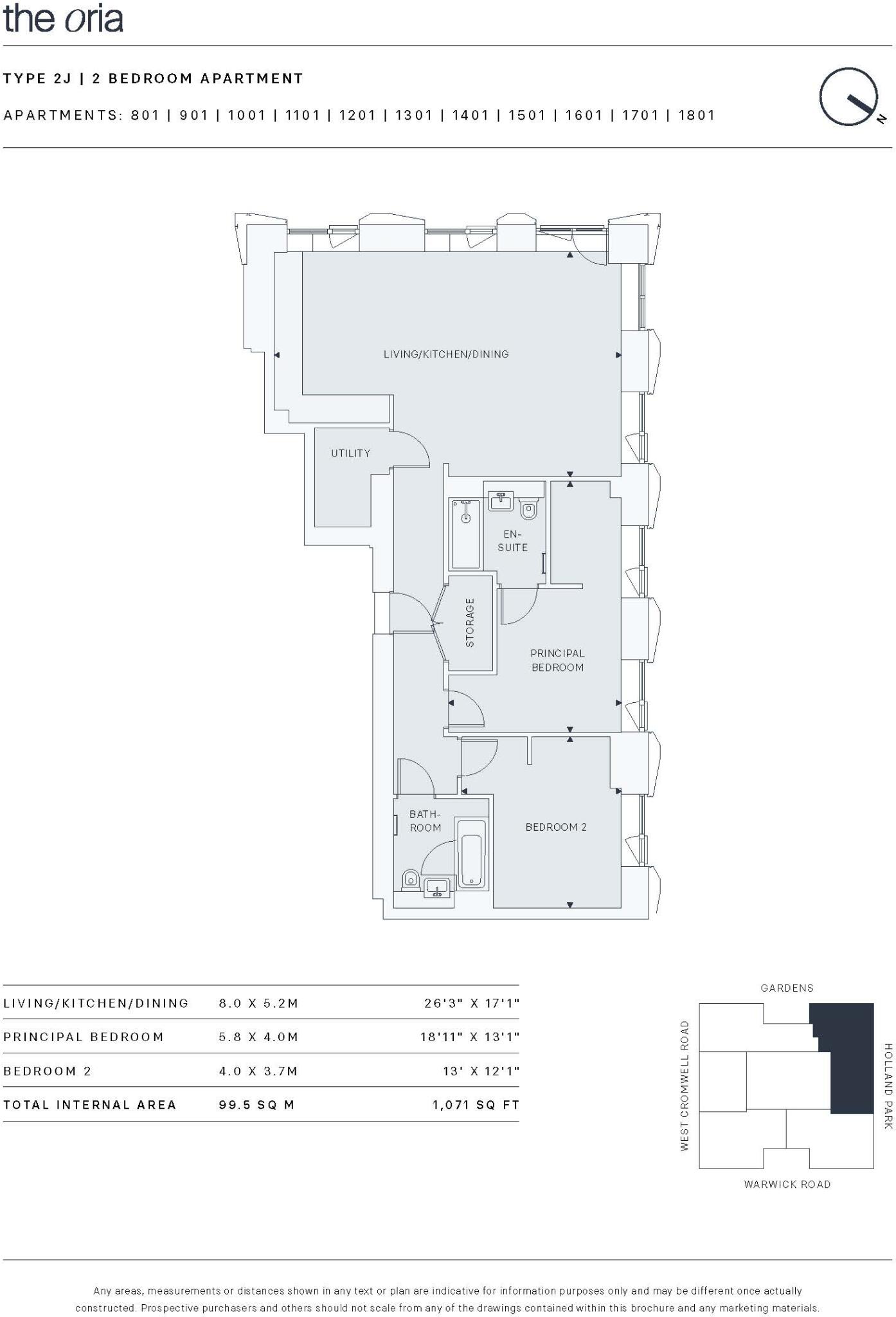 The Oria, 100 Kensington, 100 West Cromwell Road, London, W14 floorplan