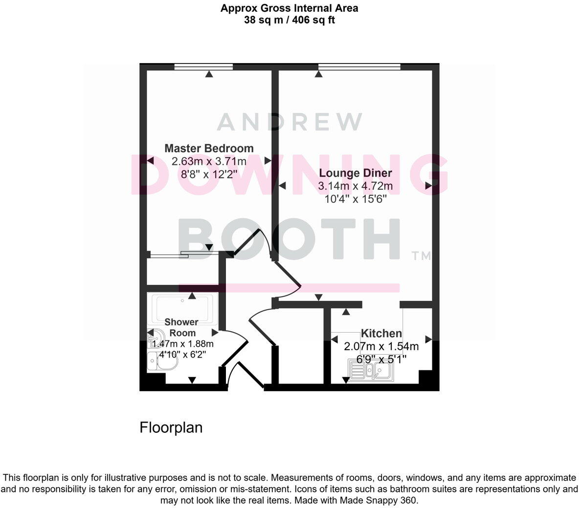 Sarah Siddons House, Wade Street, Lichfield, WS13 6HL - First Floor Retirement Flat floorplan