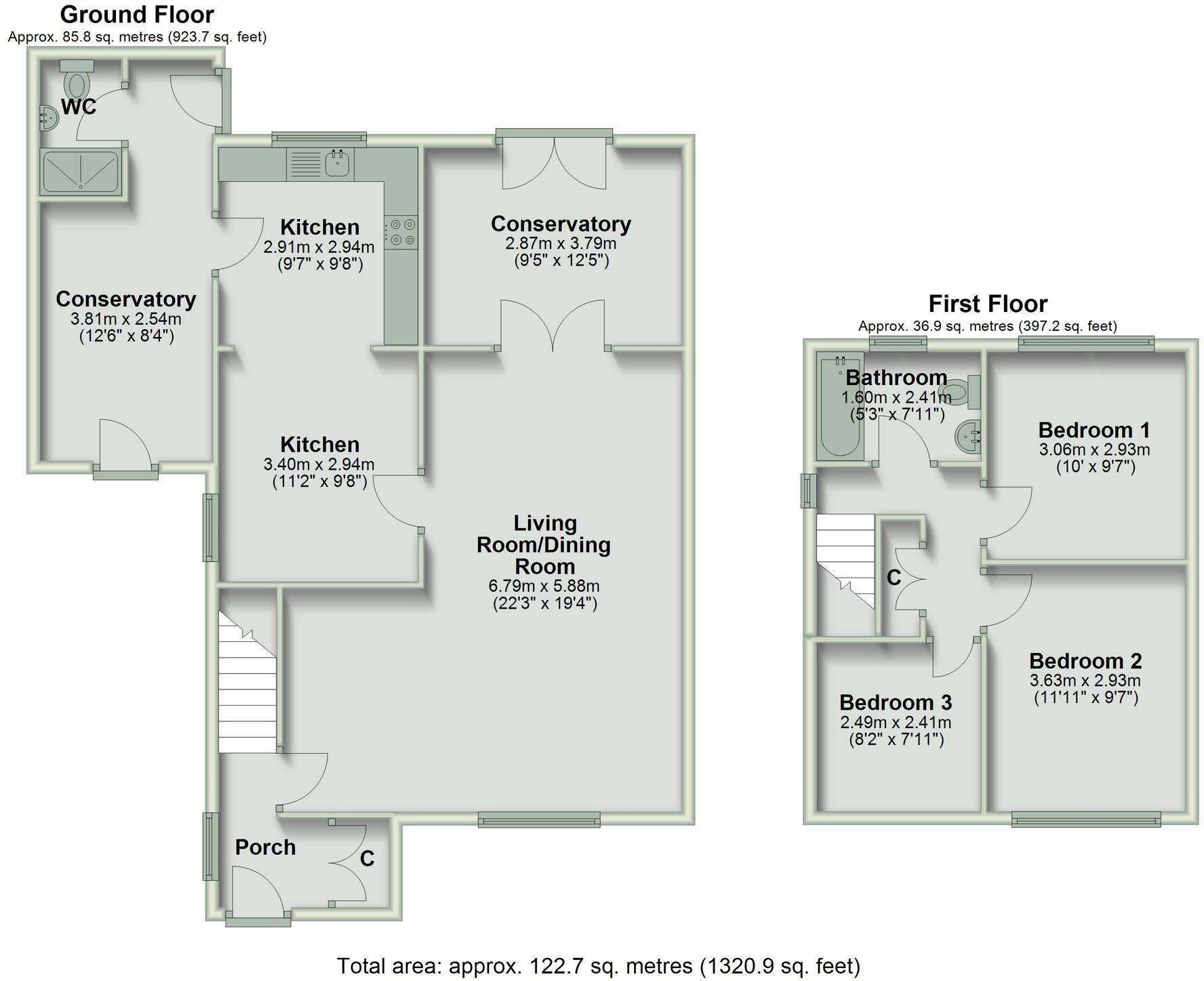 Bryn Awelon, Buckley, CH7 floorplan