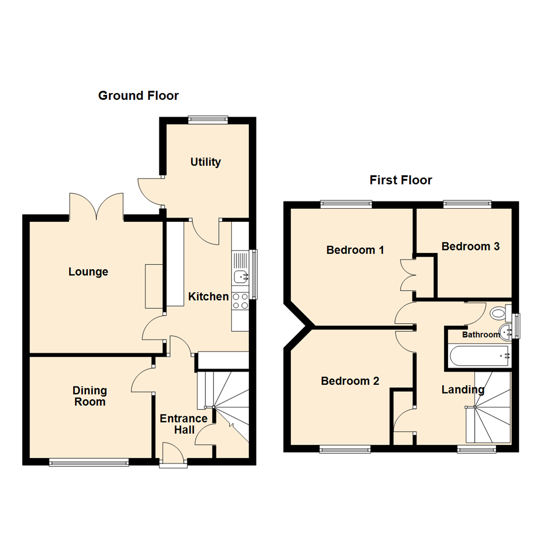 Warkworth Drive, Wideopen, Newcastle Upon Tyne floorplan