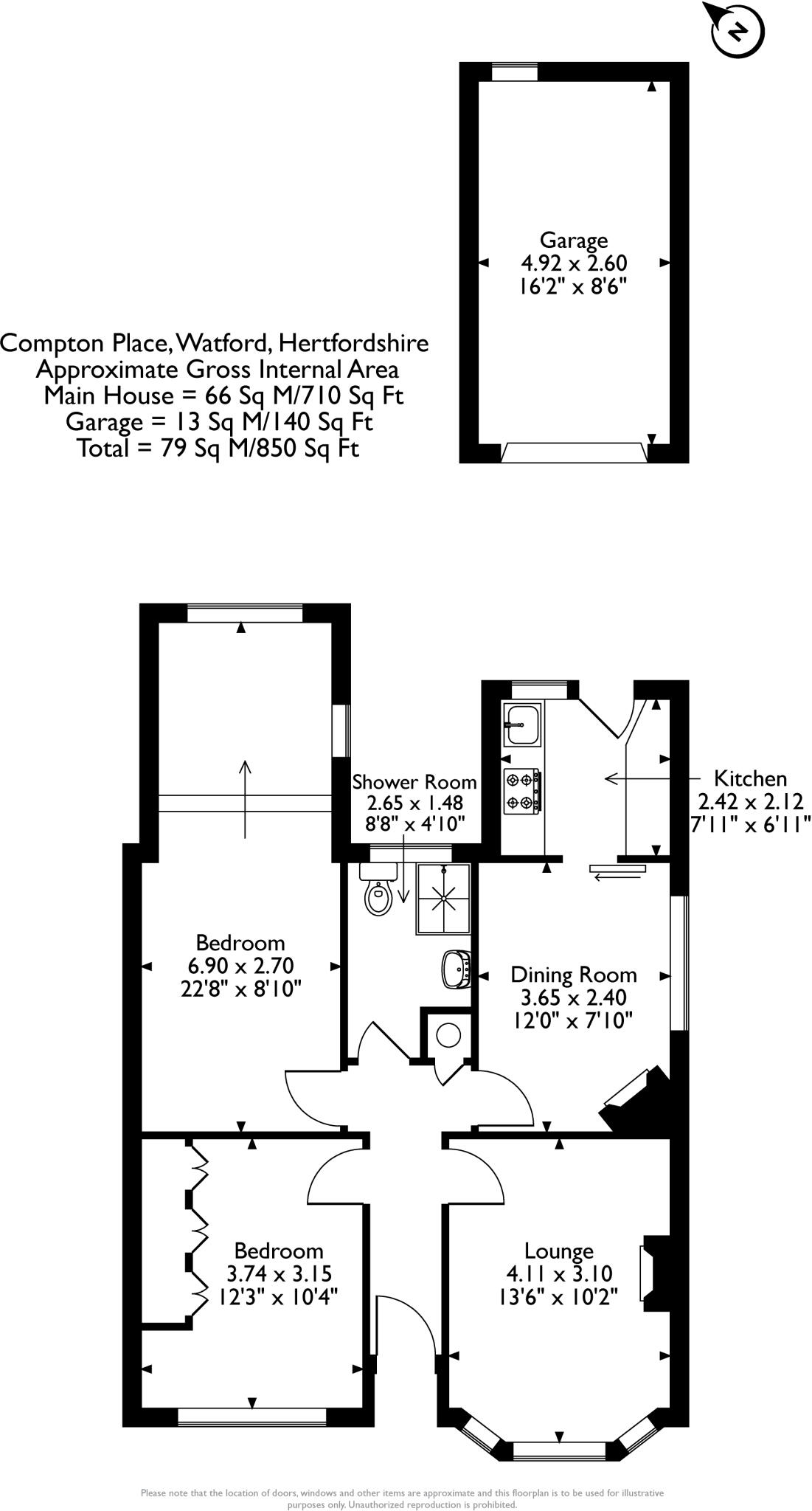 Compton Place, Watford, WD19 floorplan