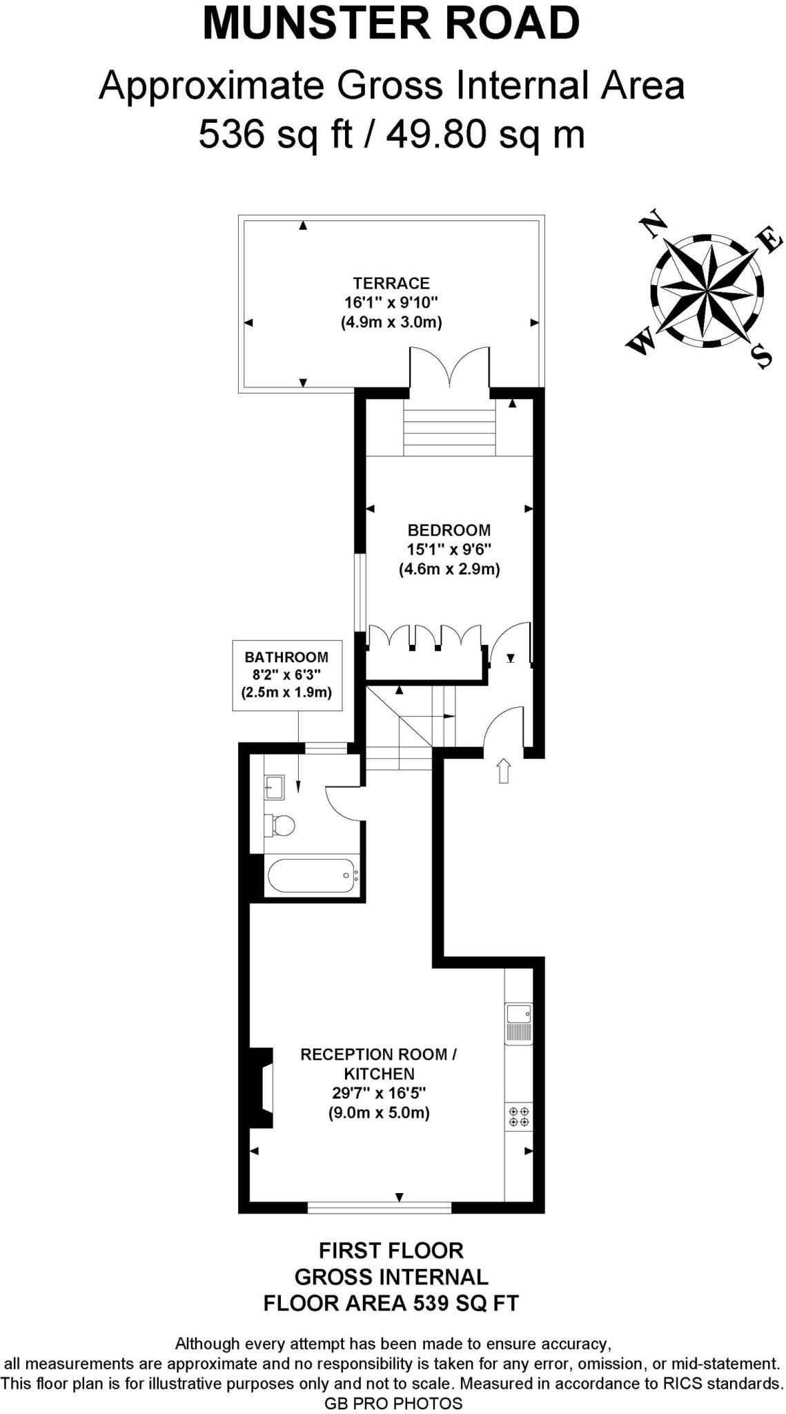 Munster Road, London, SW6 floorplan