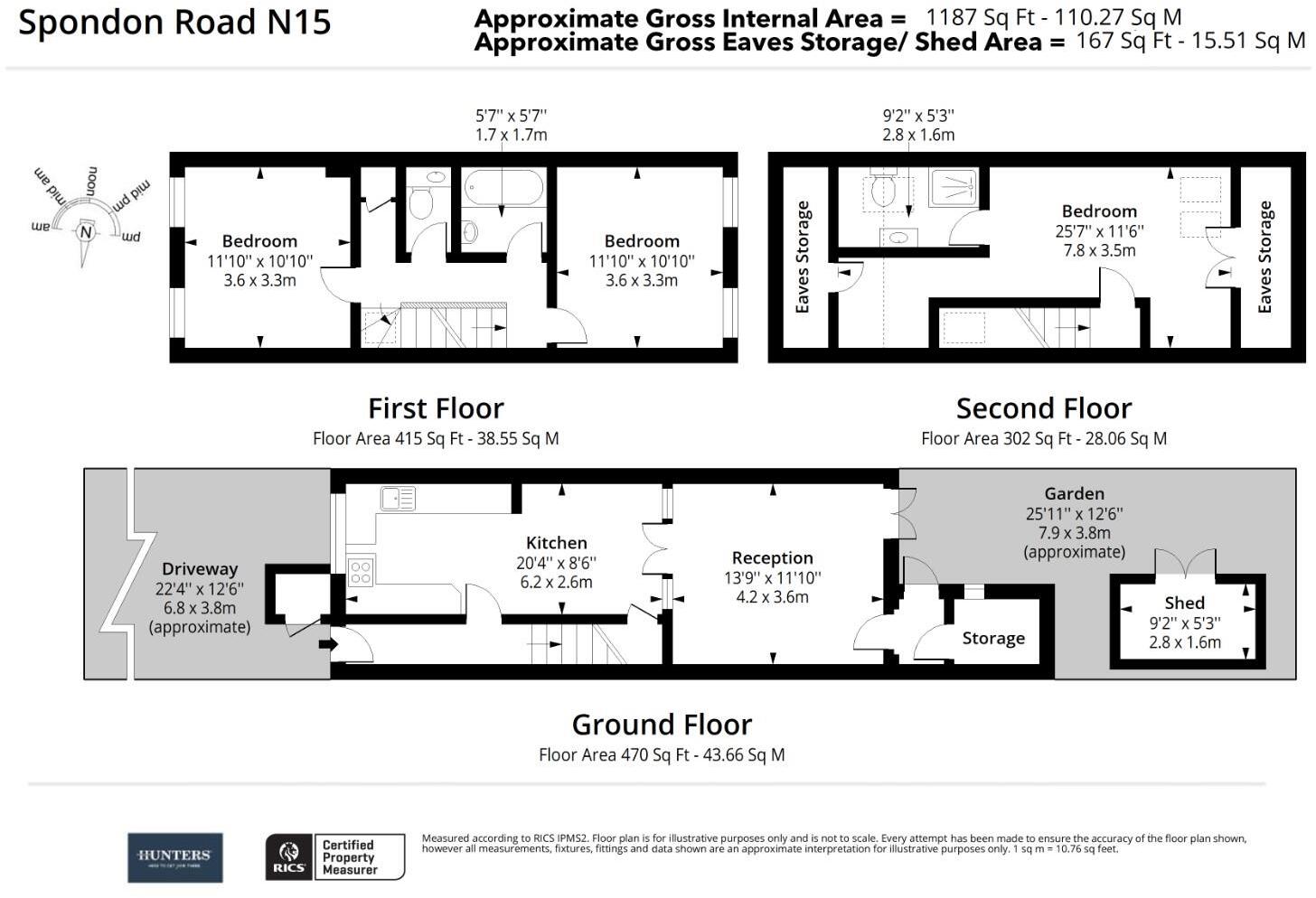Spondon Road, London, N15 floorplan