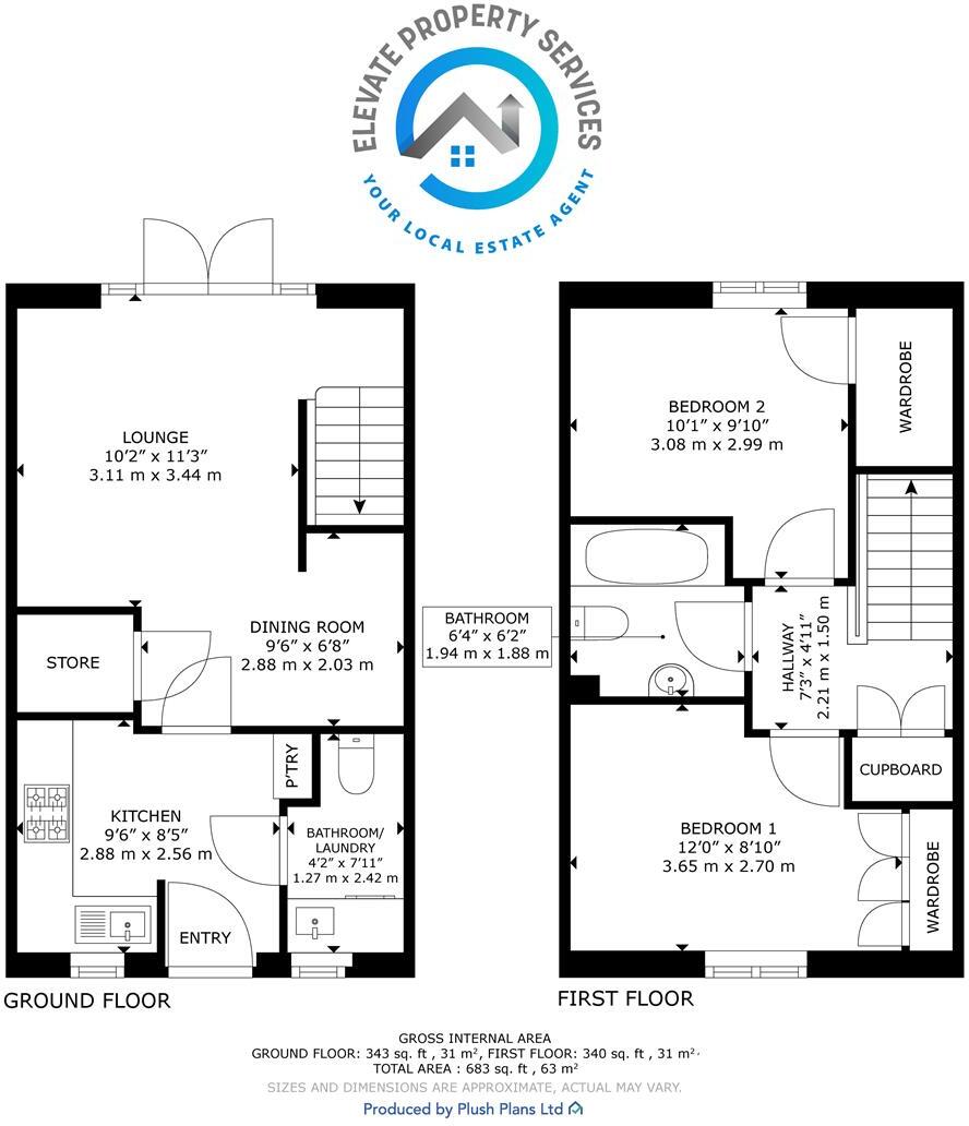 Clarence Square, Clydebank floorplan