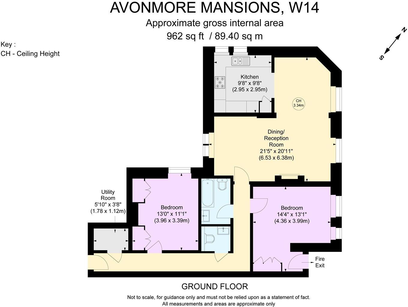 Avonmore Mansions, Avonmore Road, London, W14 floorplan