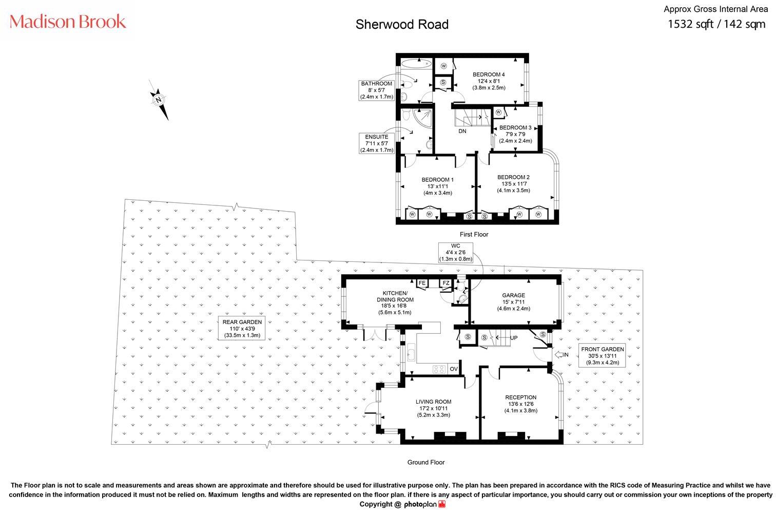 Sherwood Road, Hampton Hill floorplan