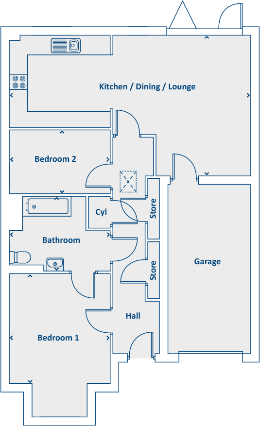 Off Allerdale Drive, 
Newcastle Upon Tyne, 
NE5 1DE floorplan