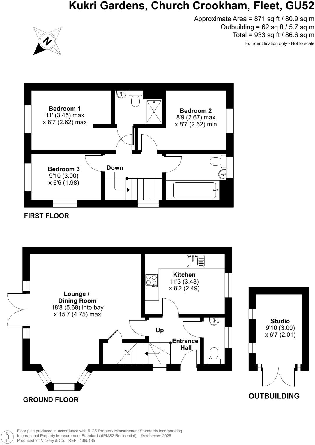 Kukri Gardens, Church Crookham, Fleet, Hampshire, GU52 floorplan