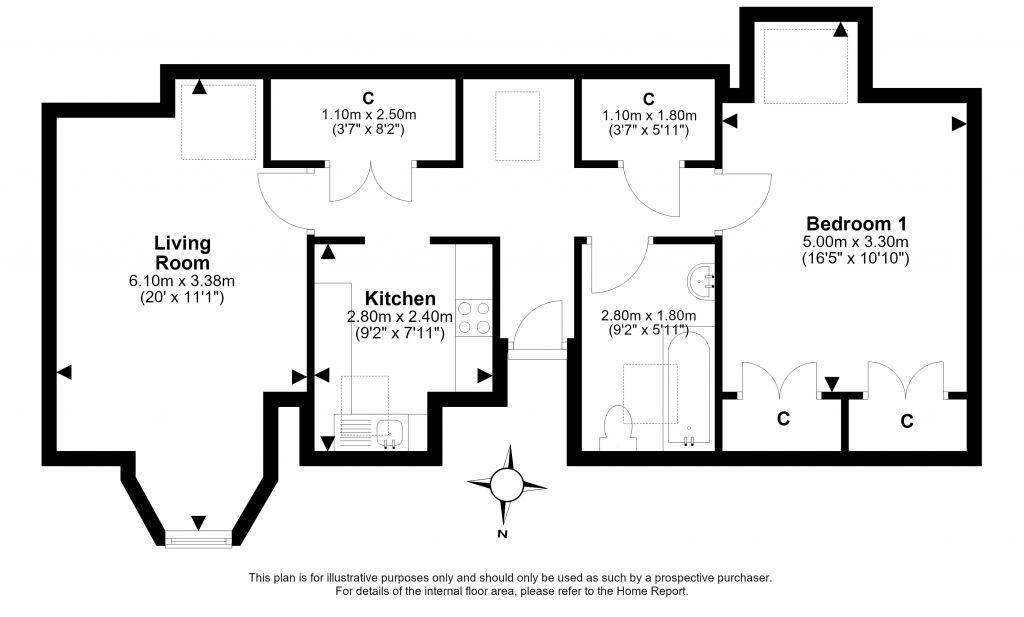 64a 3f High Street, Haddington, EH41 3ED floorplan